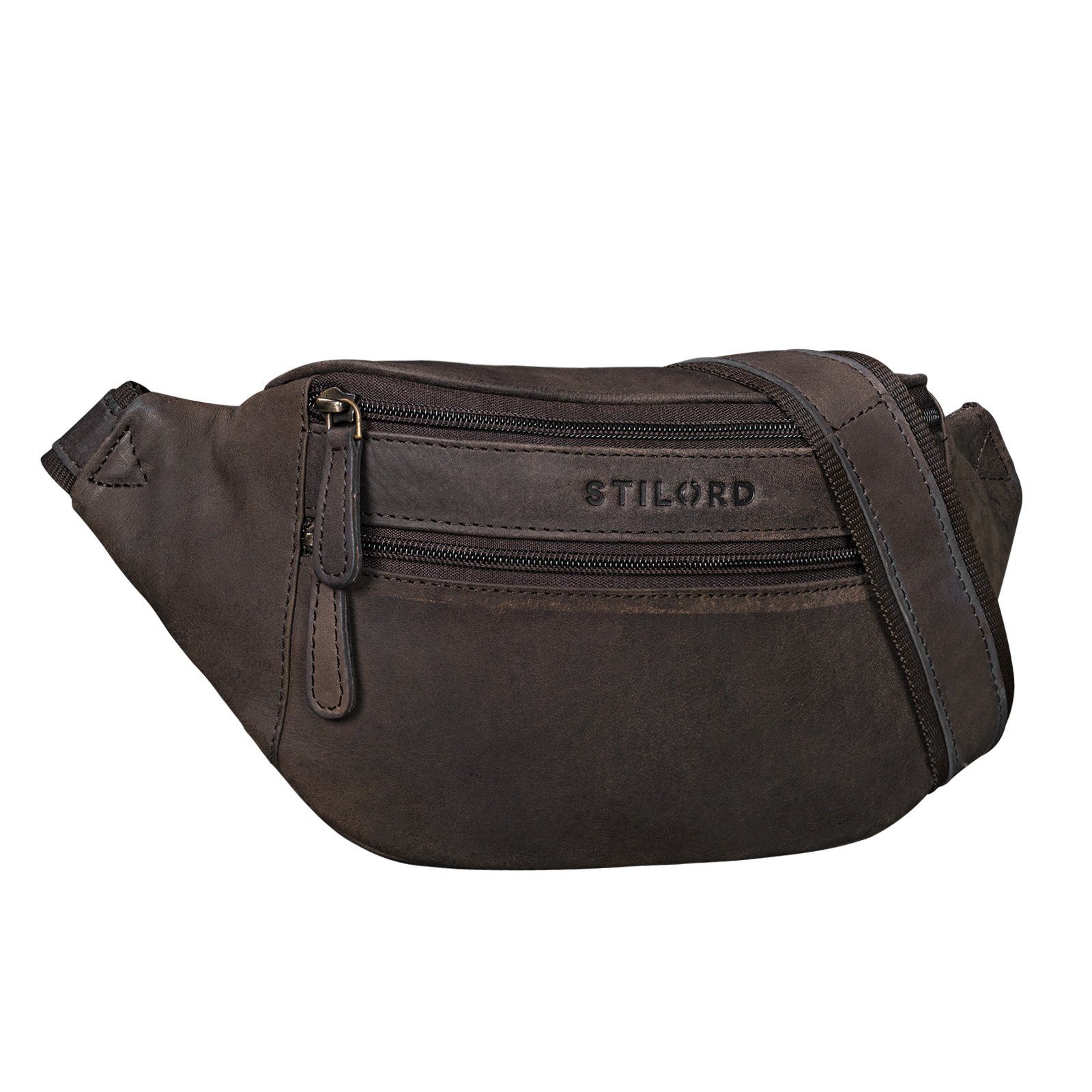STILORD Bauchtasche "Marian" Gürteltasche Leder Vintage