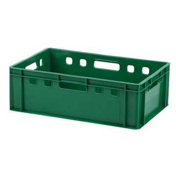 Logiplast Transportbehälter 5 Stück Eurokisten 600 x 400 x 200 mm verschiedene Farben, (Spar-Set, 5 Stück), stapelbar, widerstandsfähig, robust
