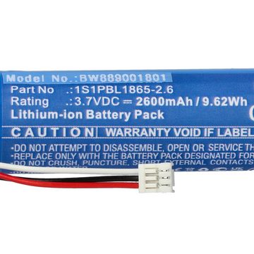 vhbw kompatibel mit Philips Avent SCD923/26, SCD923p, SCD923 Akku Li-Ion 2600 mAh (3,7 V)