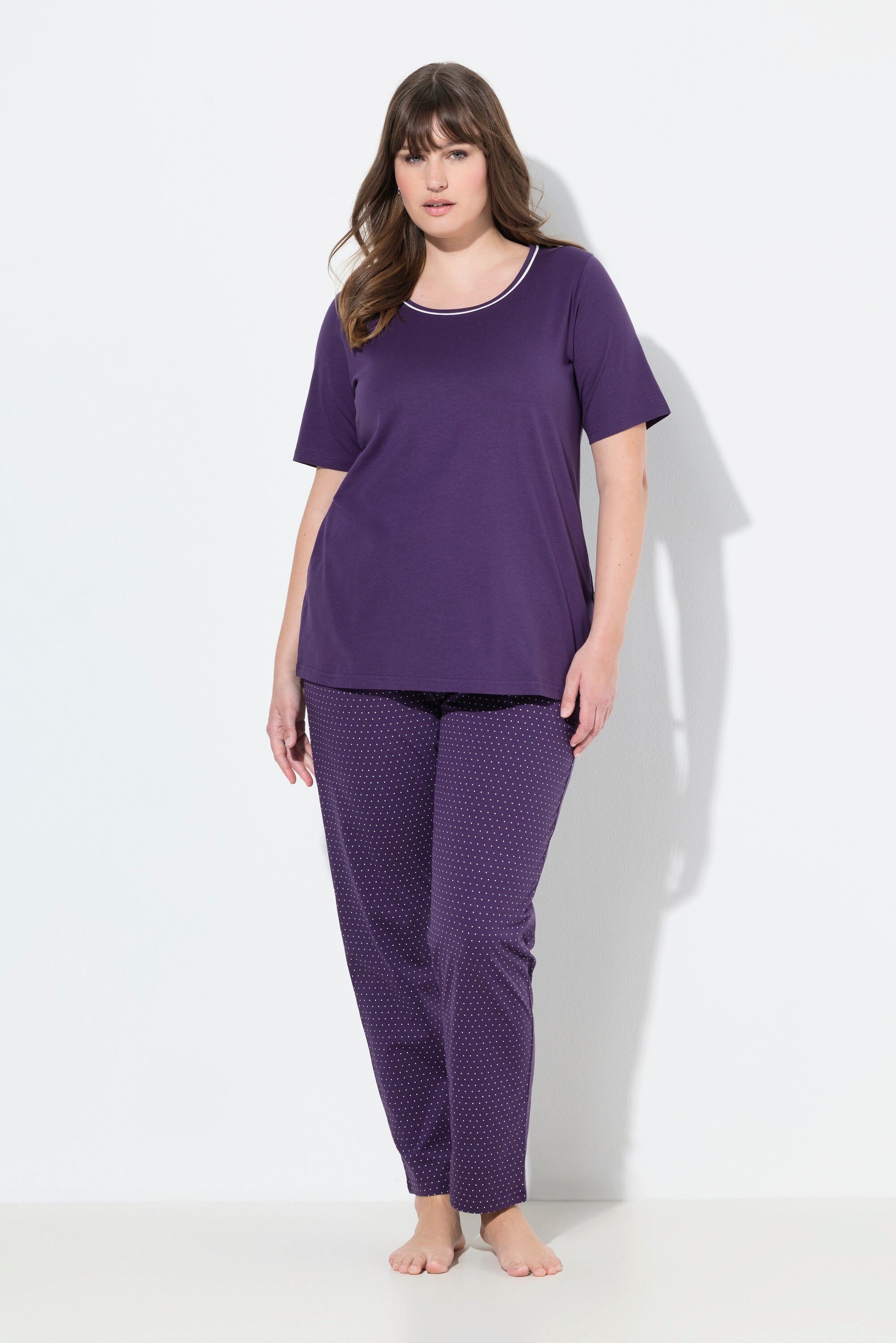 Ulla Popken Pyjama Pyjama Zweiteiler Punkte günstig online kaufen