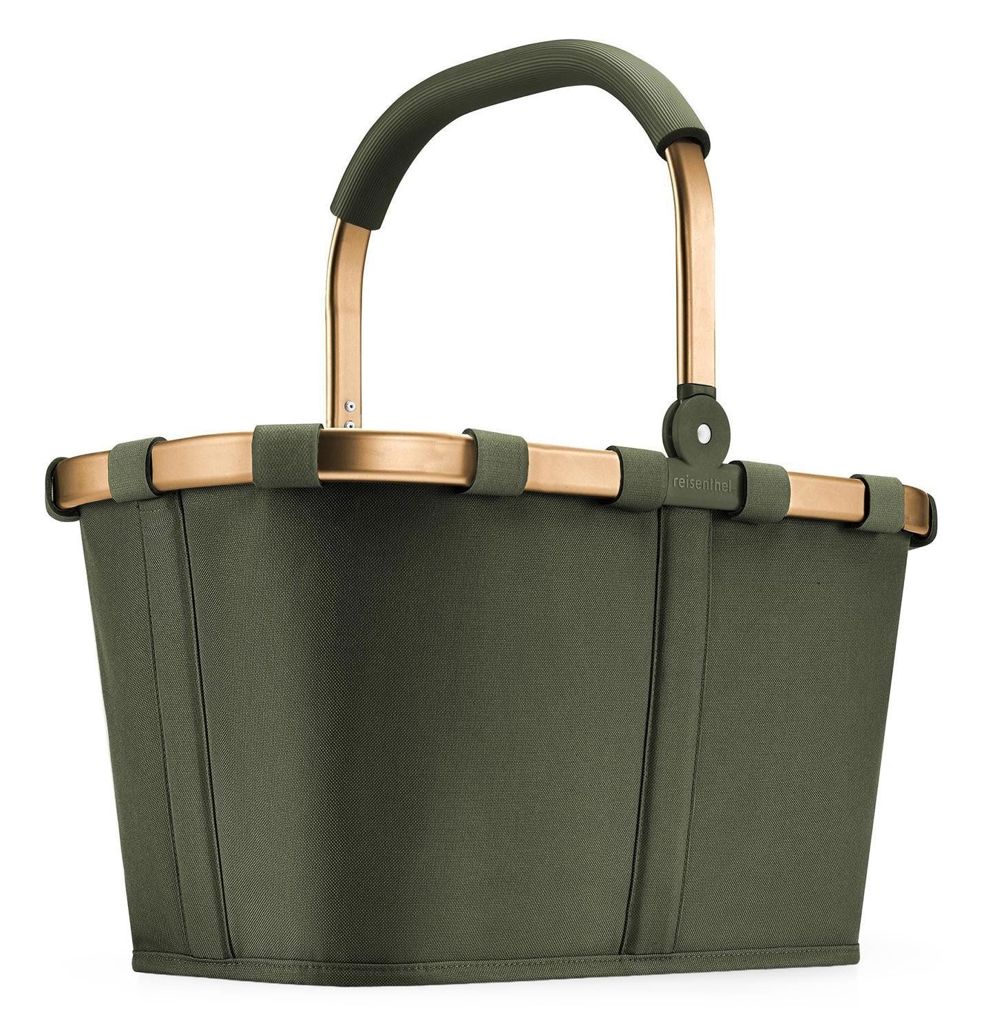 REISENTHEL® Einkaufskorb CARRYBAG FOREST GOLD, Grün, Aluminium, Polyester, 22 l, Wasserabweisend, B 48 x H 29 x T 28 cm