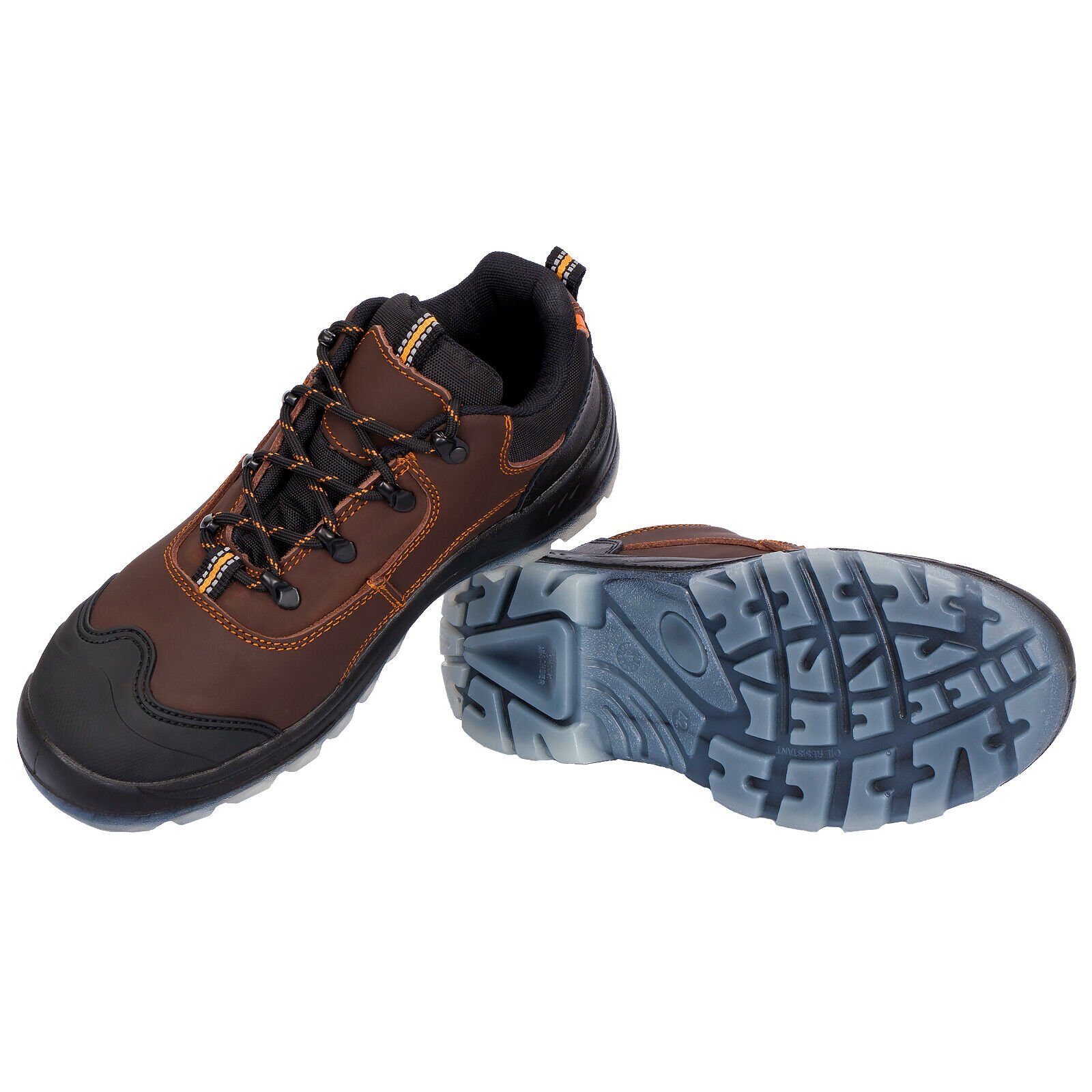 Urgent Arbeitsschuhe Sicherheitsschuhe Halb Schutzschuhe Stahlkappe Leder S3 Arbeitsschuh – Bild 4 von 5