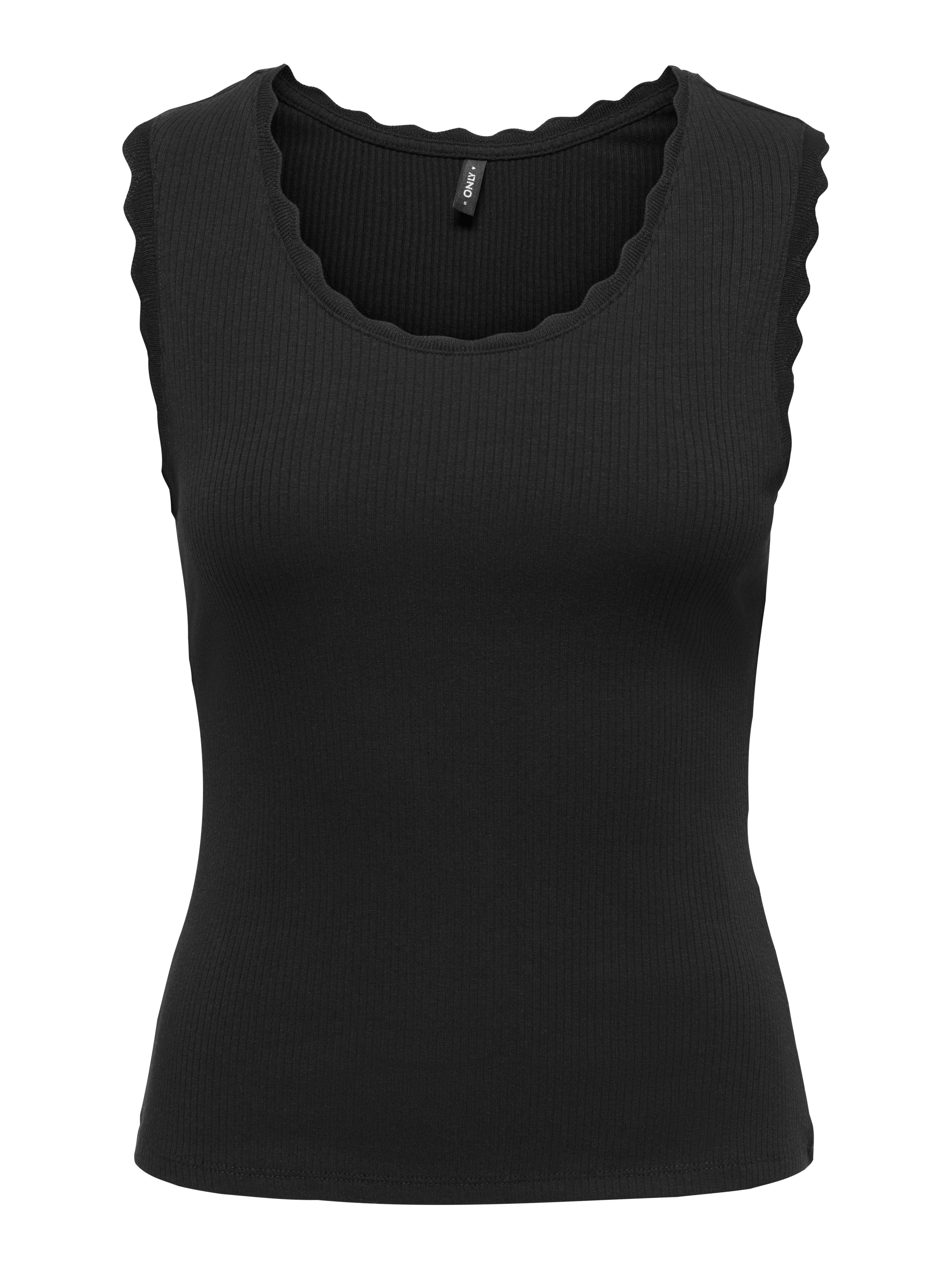 ONLY Tanktop ONLLUNI S/L TANK TOP CS JRS Baumwollmischung, regular fit, Rundhals