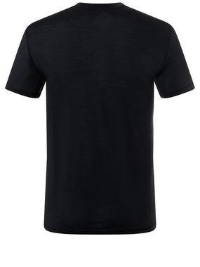 SUPER.NATURAL T-Shirt für Herren, Merino GRID LOGO gestreift, atmungsaktiv