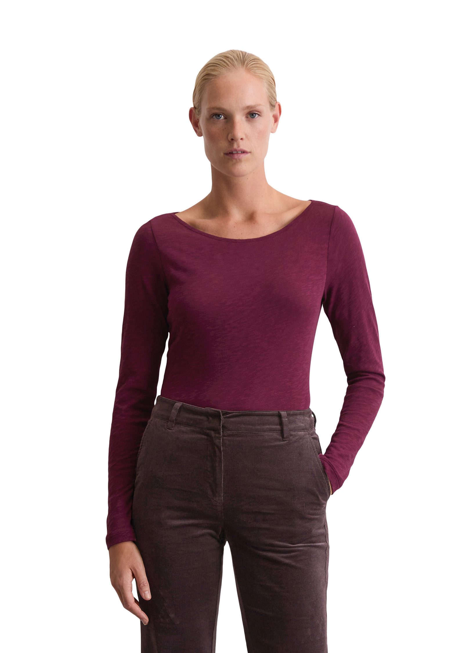 Marc O'Polo Langarmshirt aus Organic Cotton-Qualität günstig online kaufen