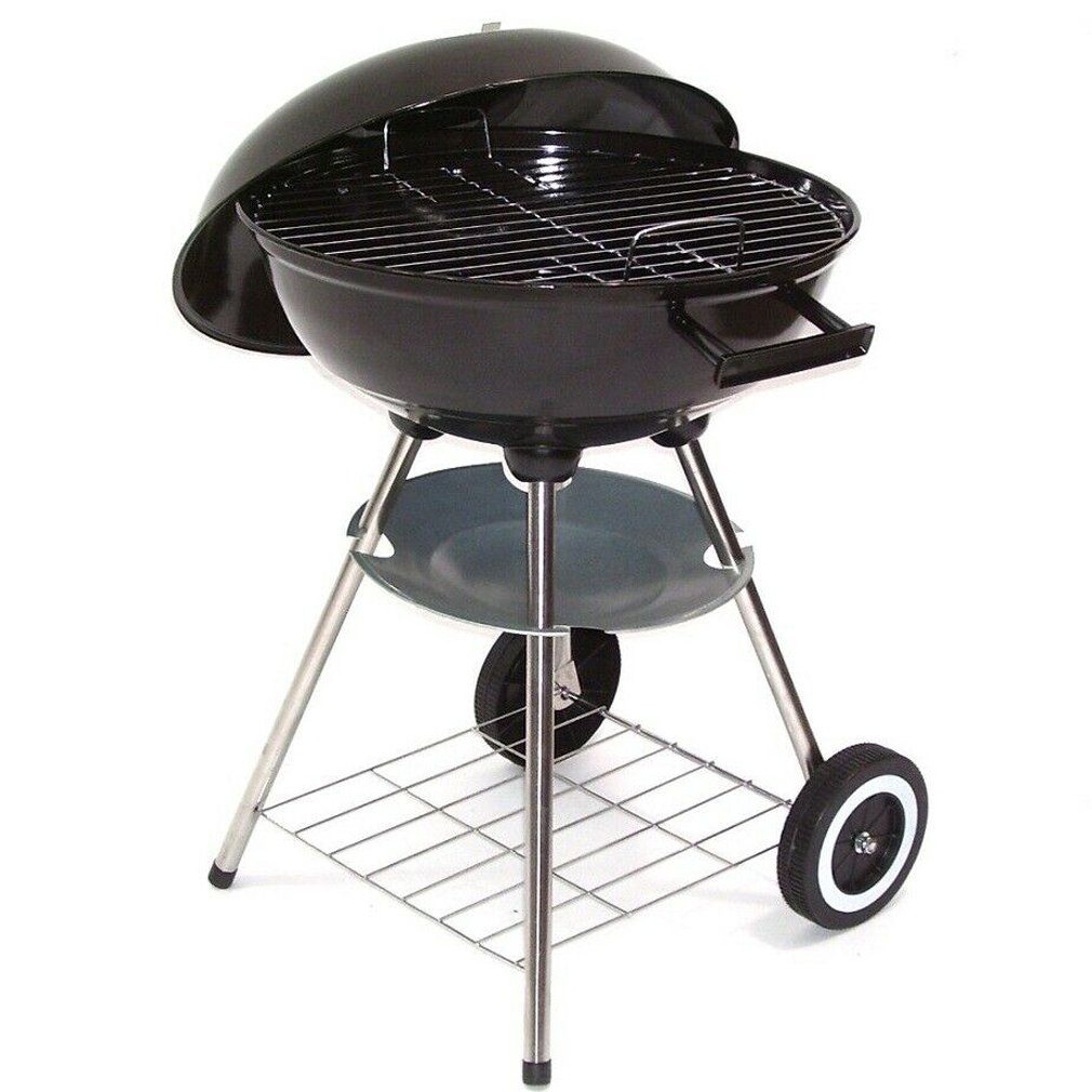 Apex Holzkohlegrill Kugelgrill XL Holzkohlegrill 43cm Standgrill Rundgrill Kohle Grill