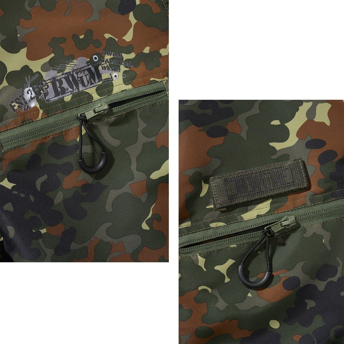 BWuM Windbreaker BWuM Tactical Windbreaker Zipper Sommer + Patch & Flaggen