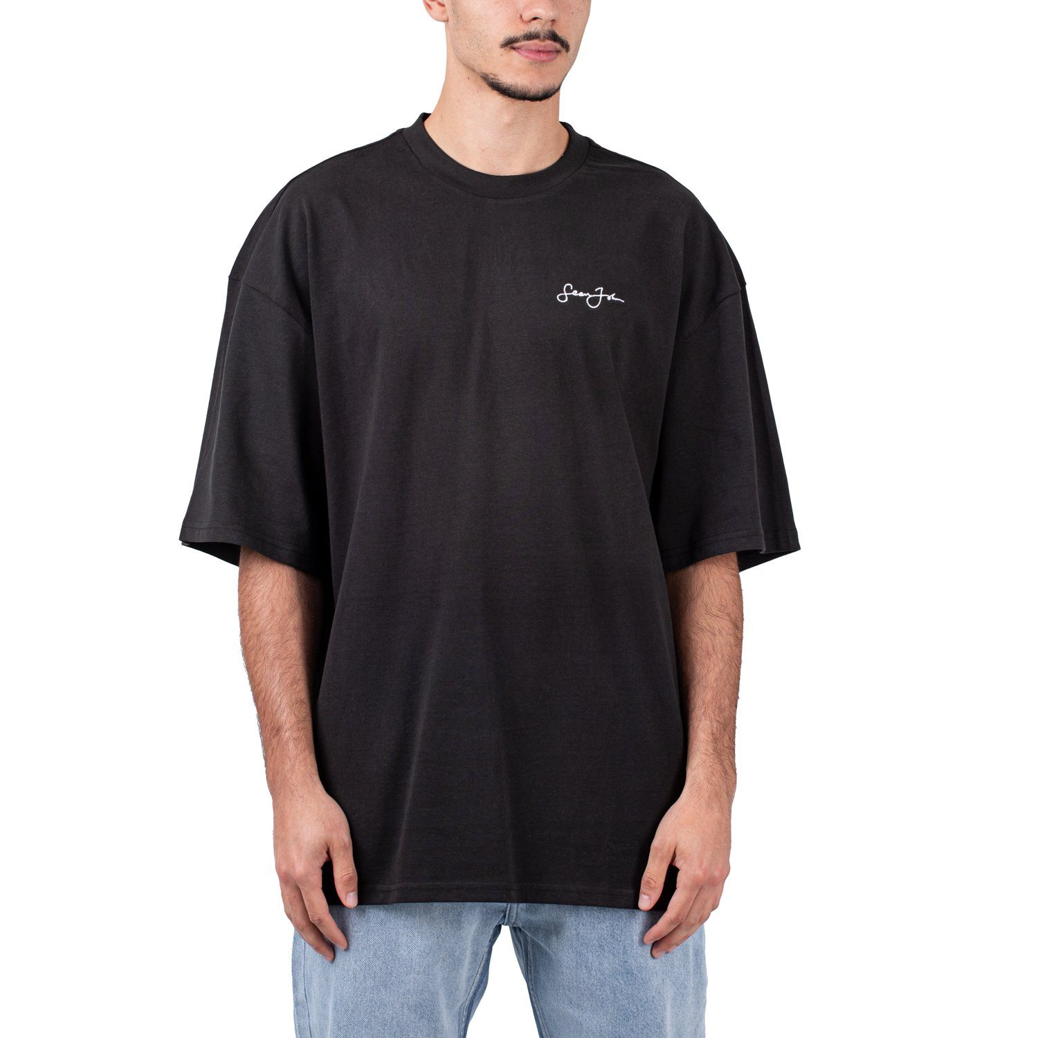 T-Shirt Sean Retro Script Sean John Backprint John Logo Car