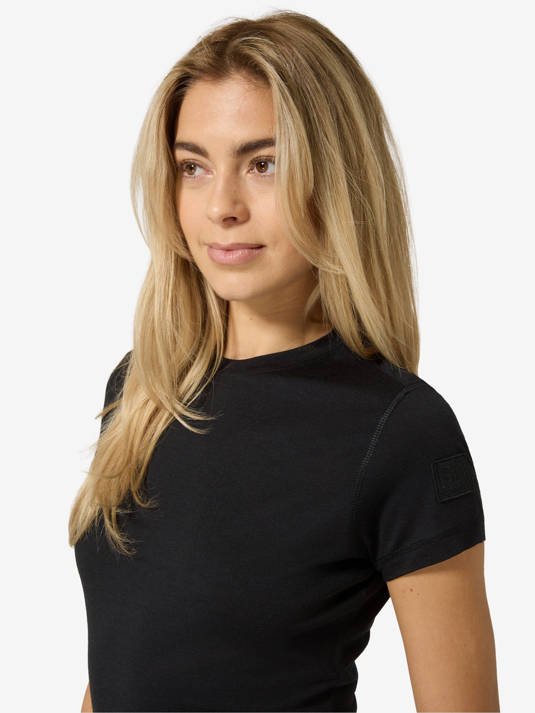 SUPER.NATURAL Funktionsshirt für Damen, nachhaltig, Merino W BIO BASE TEE nachhaltig, atmungsaktiv