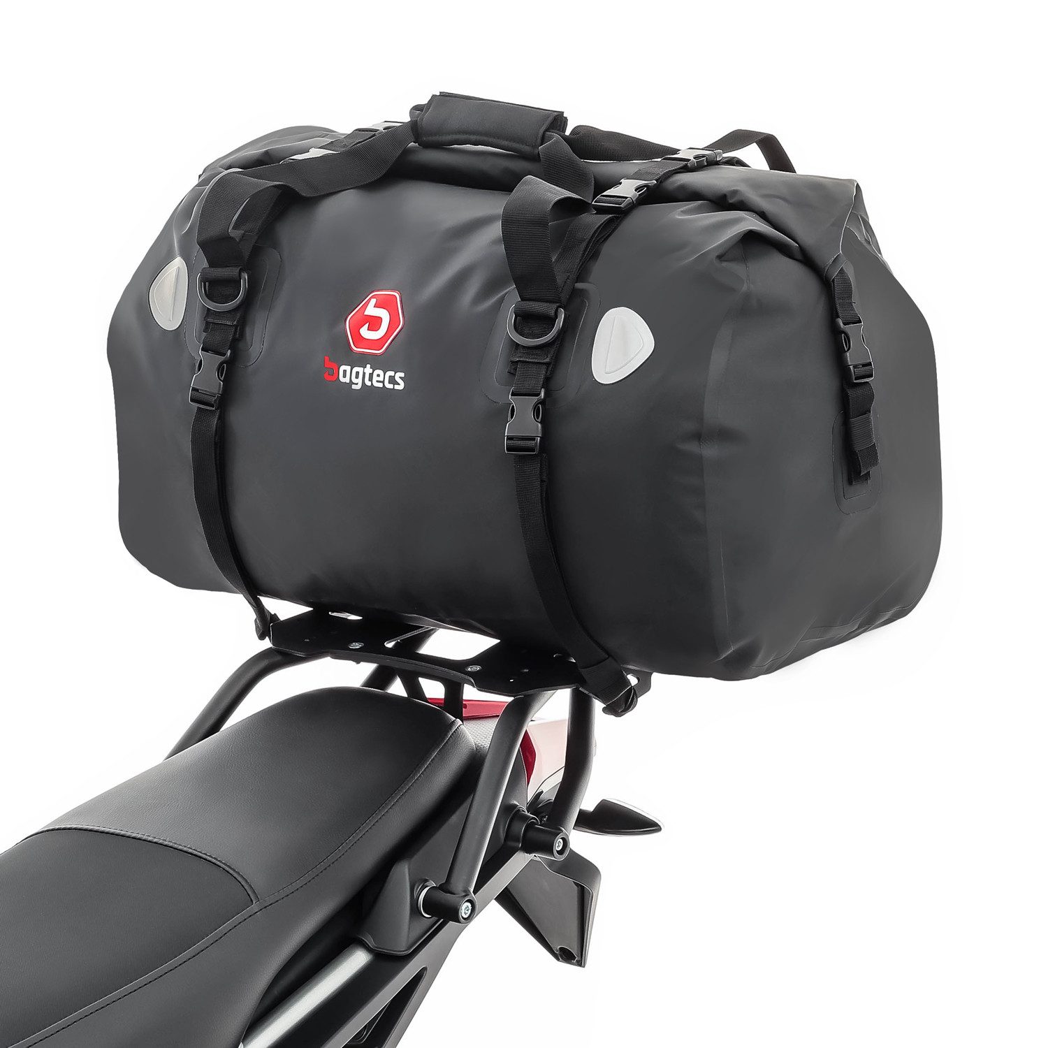 Bagtecs Topcase Set Gepäckbrücke + Hecktasche für Aprilia Tuareg 22-26 XF60