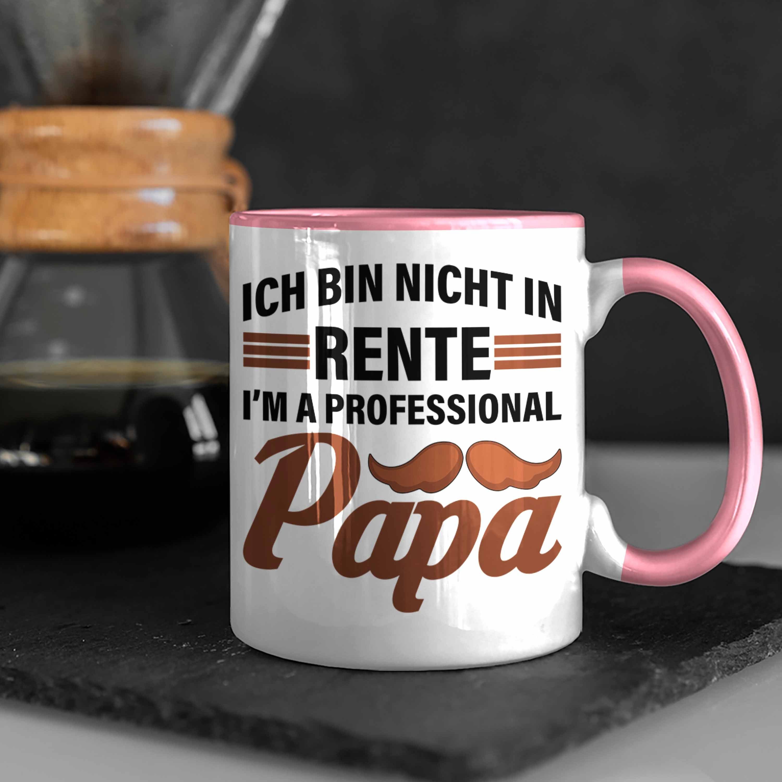 Abschiedsgeschenk Tasse - Geschenk Rosa Sprüche Trendation Trendation Mann Spruch Papa Renteneintritt Ruhestand mit Renter Lustig Tasse Rente