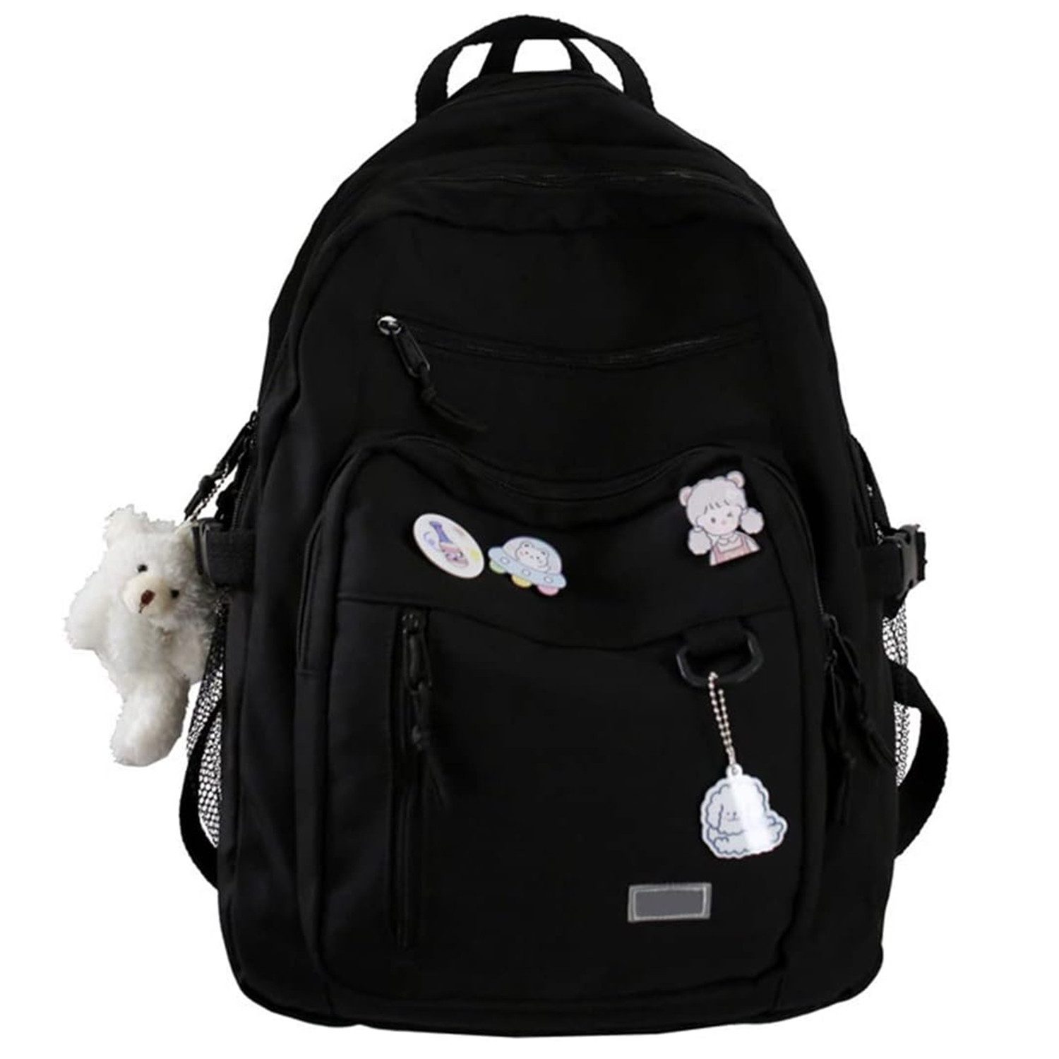 Rucksack damen schule schwarz on sale