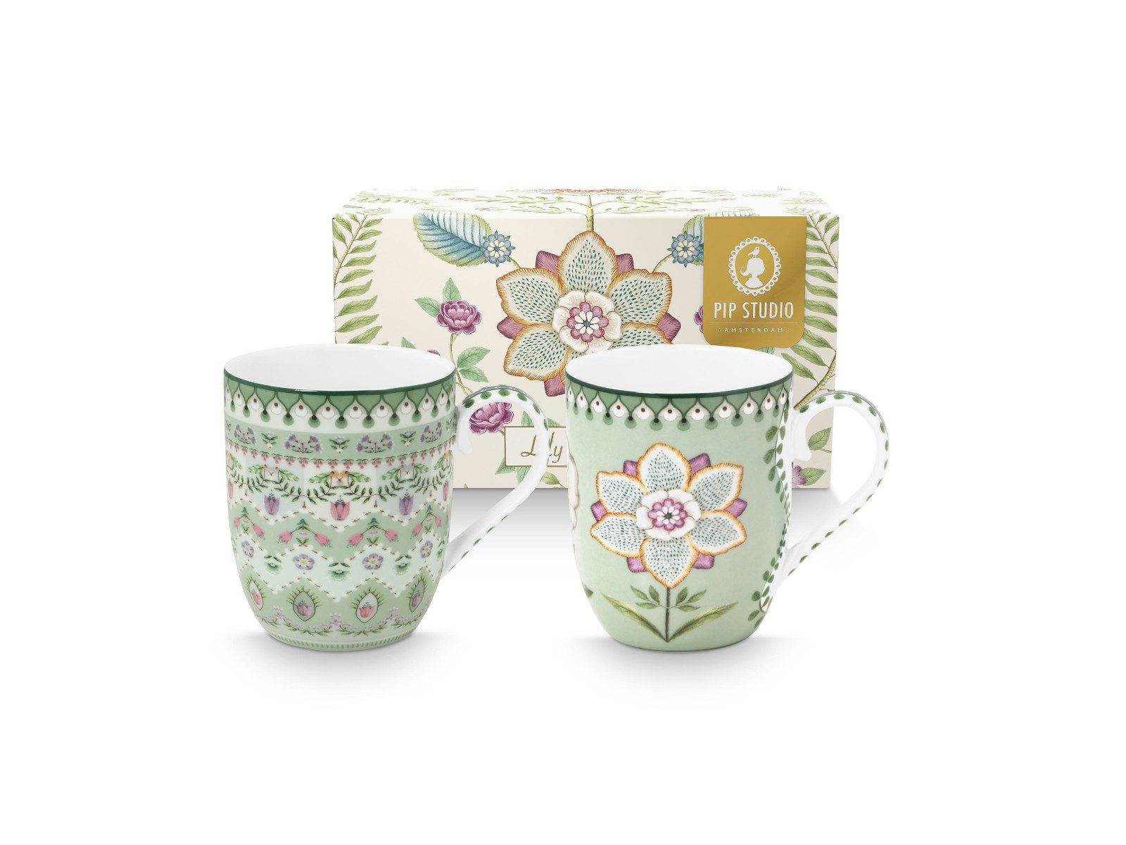 Becher Lily&Lotus Light Green Becher Small 145ml Set2