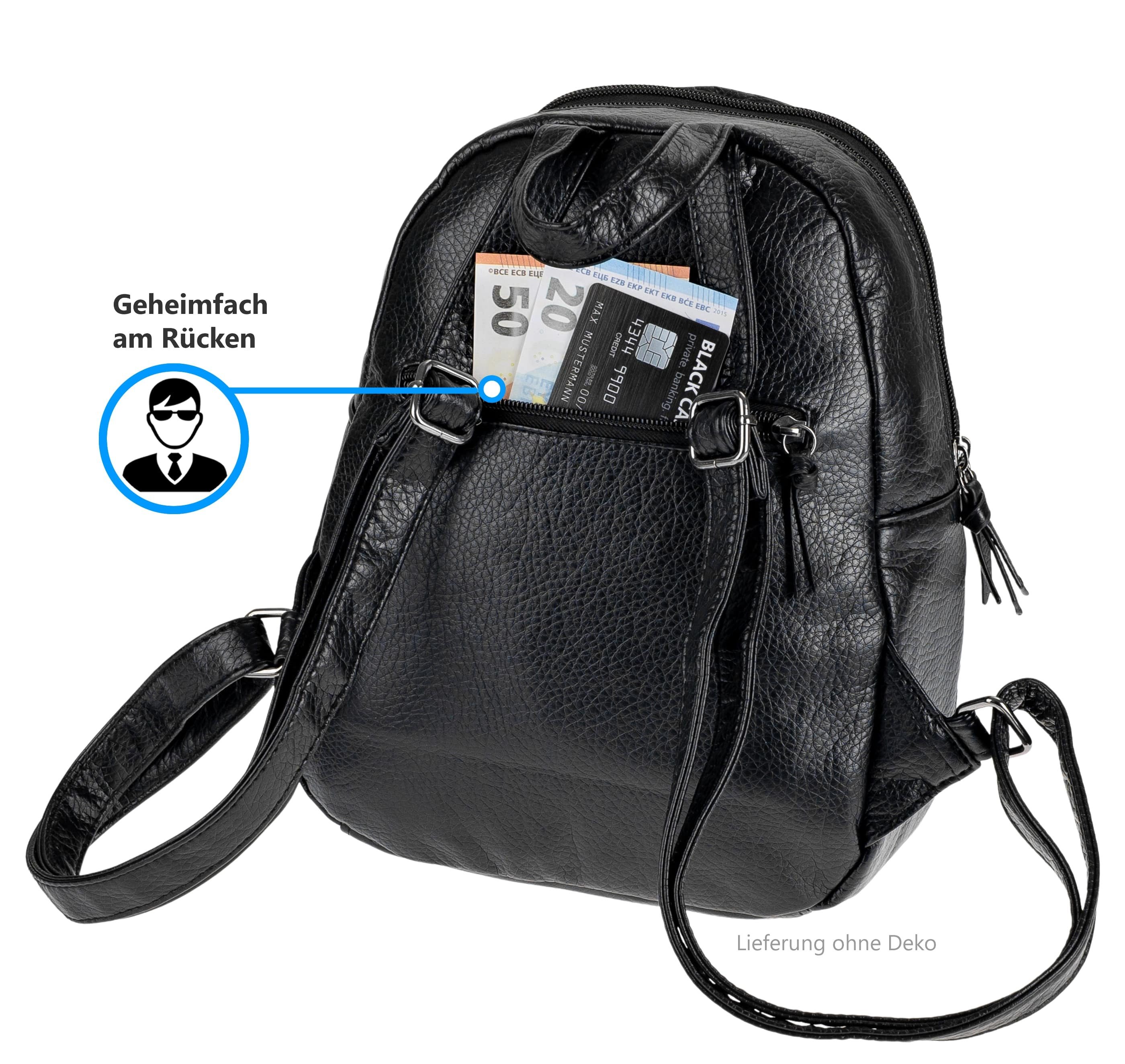 Alessandro Salvatore Cityrucksack Rucksack Damen Damenrucksack Kunstleder H günstig online kaufen