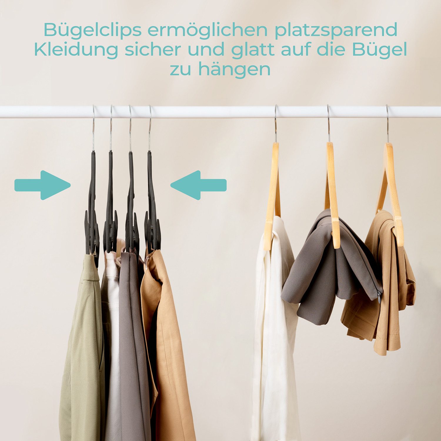 Blumtal Kleiderbügel Rutschfest - Samtoptik - Platzsparend, (30-tlg), Premi günstig online kaufen