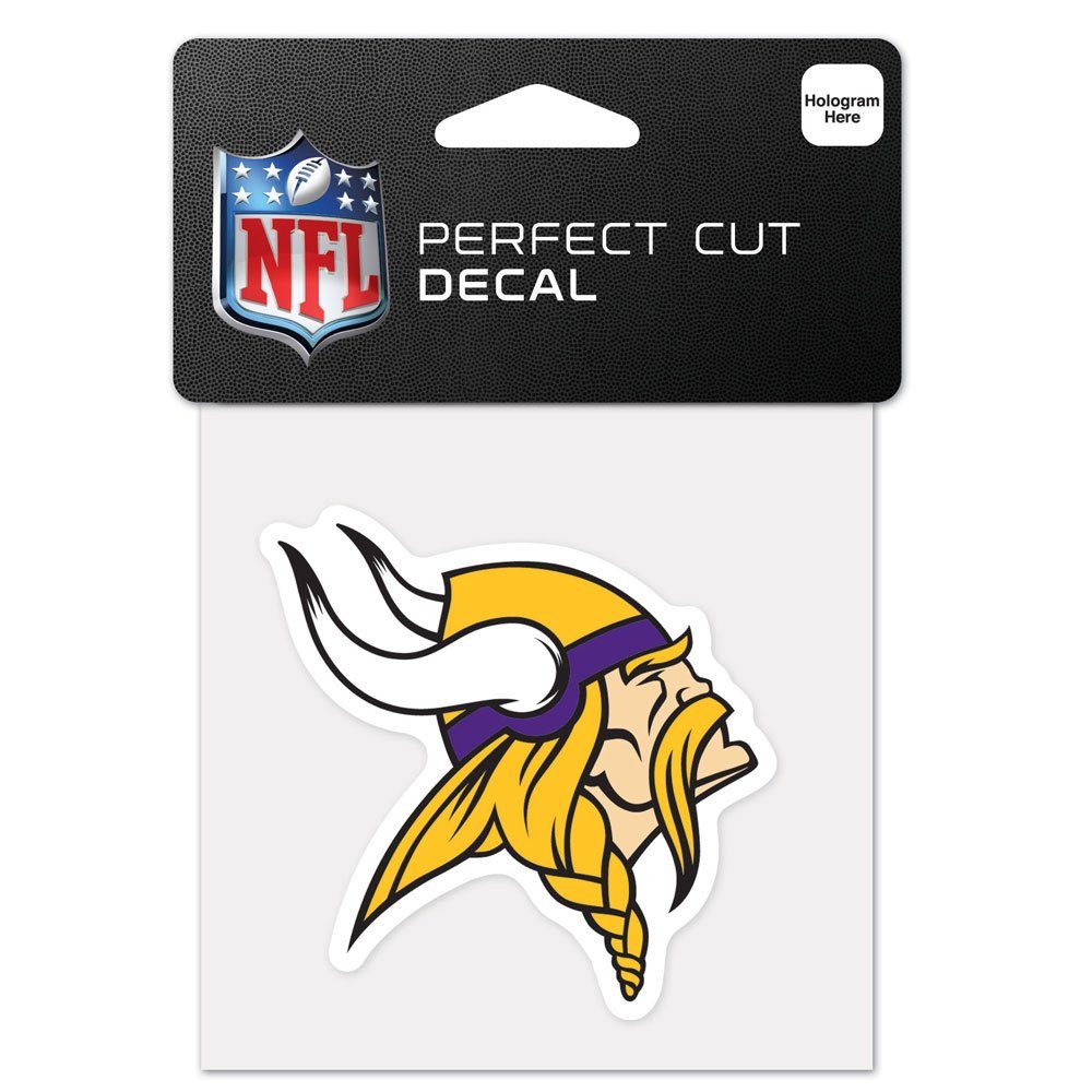 WinCraft Wanddekoobjekt Aufkleber 10x10cm NFL Minnesota Vikings
