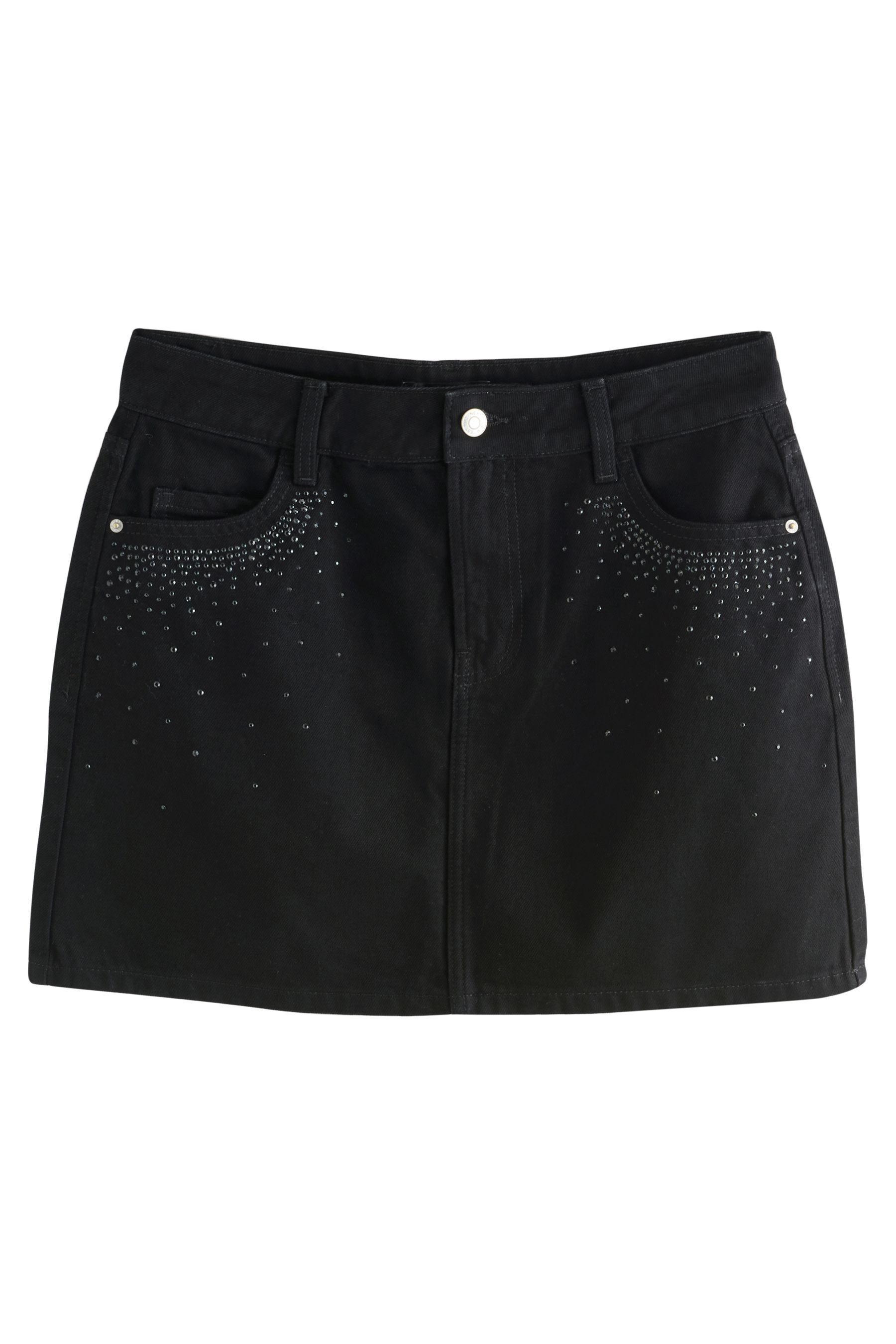 Next Minirock Jeans-Minirock mit verzierter Tasche günstig online kaufen