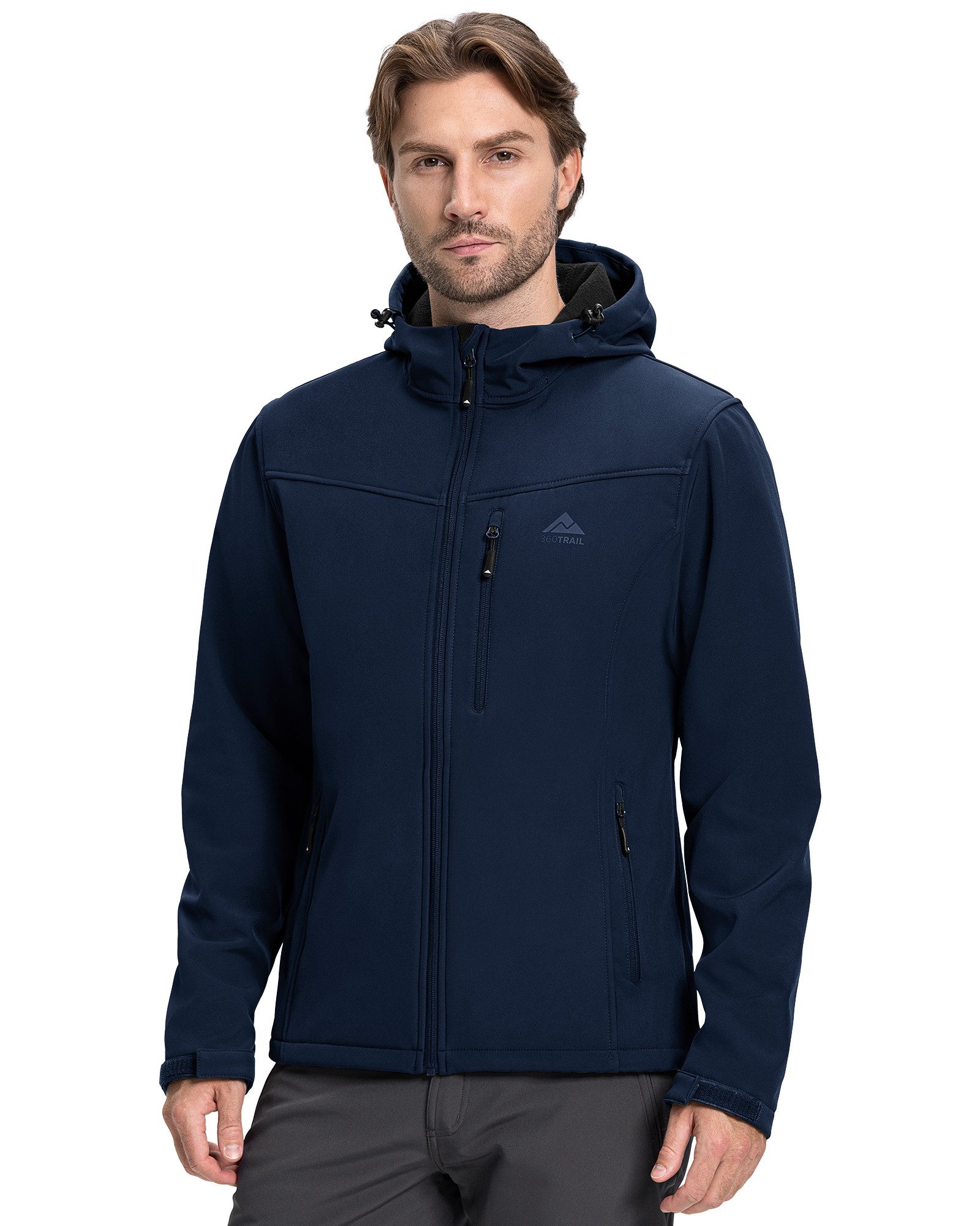 360Trail Outdoorjacke Softshelljacke Skayra wasserdichte winddichte Herren Übergangsjacke Microfleece-Innenfutter, atmungsaktiv, wasserdicht – Bild 2 von 5
