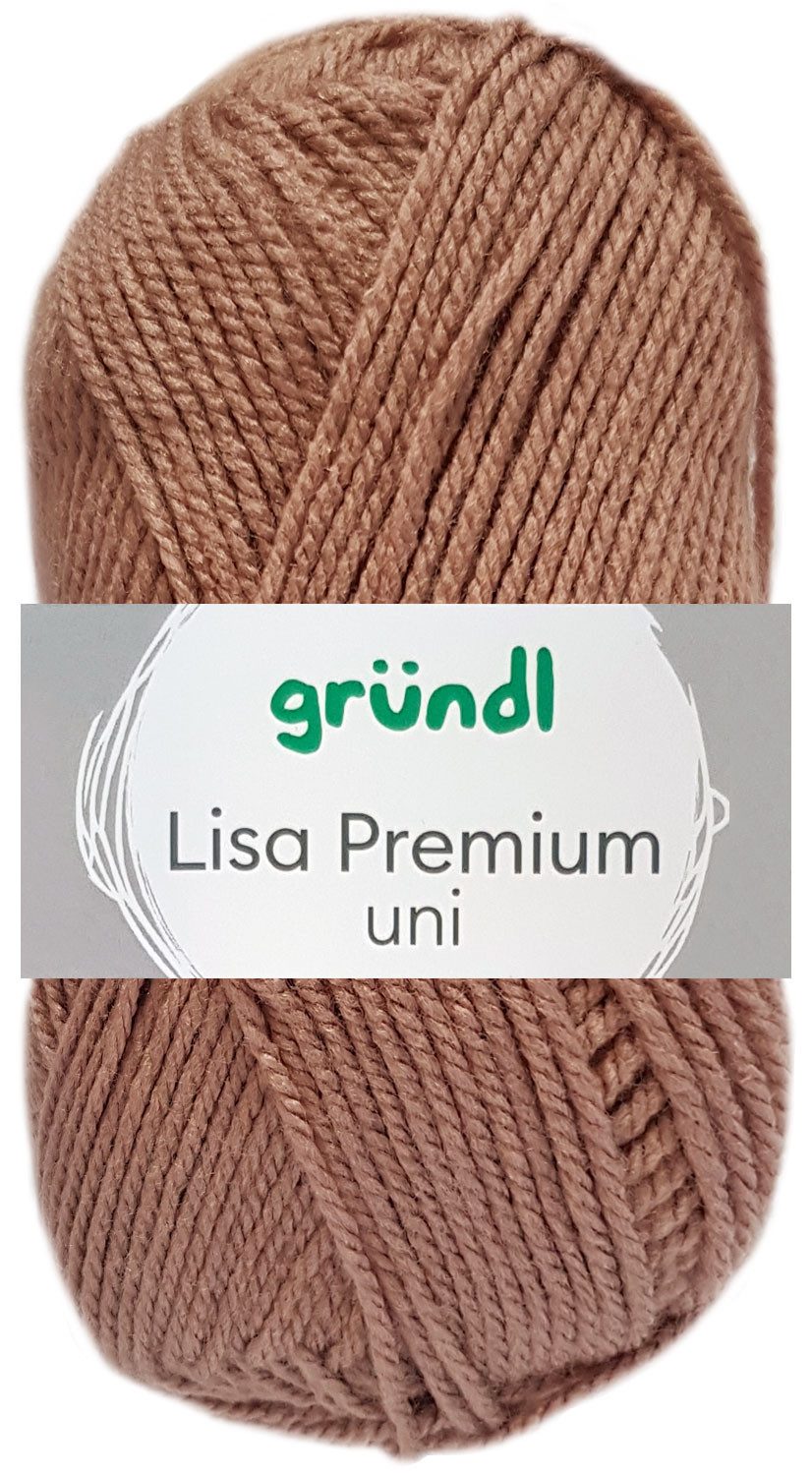 Gründl 50 Gramm Gründl Lisa Premium Uni Bastelgarn