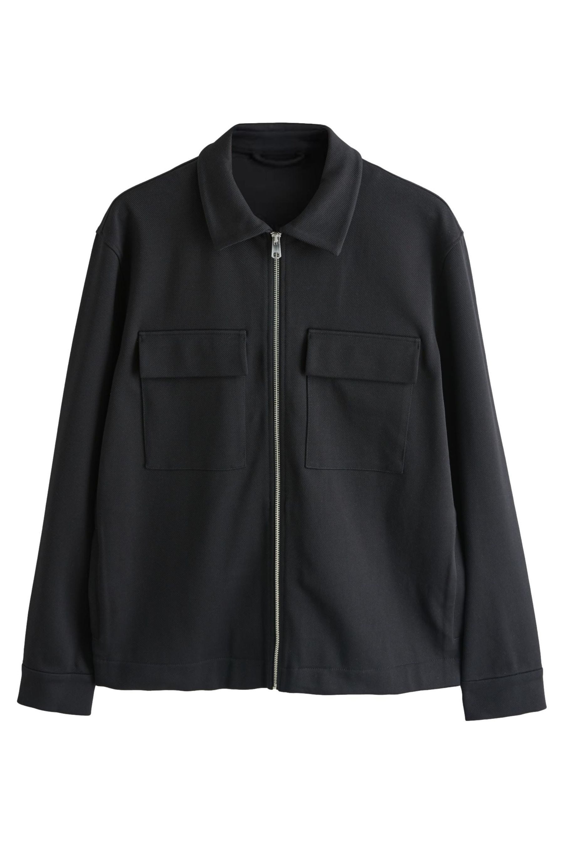 Next Hemdjacke N. Premium Jersey-Hemdjacke mit Reißverschluss (1-St)