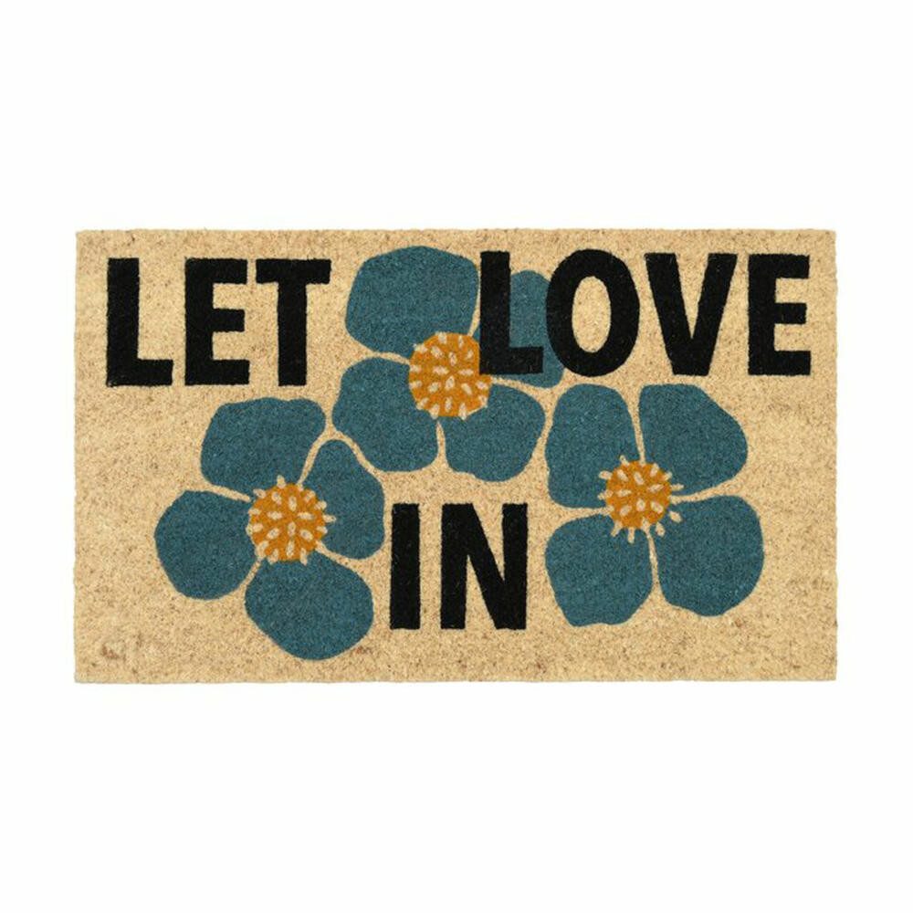 Giftcompany Fußmatte Let love in, Natur, 75 x 45 cm