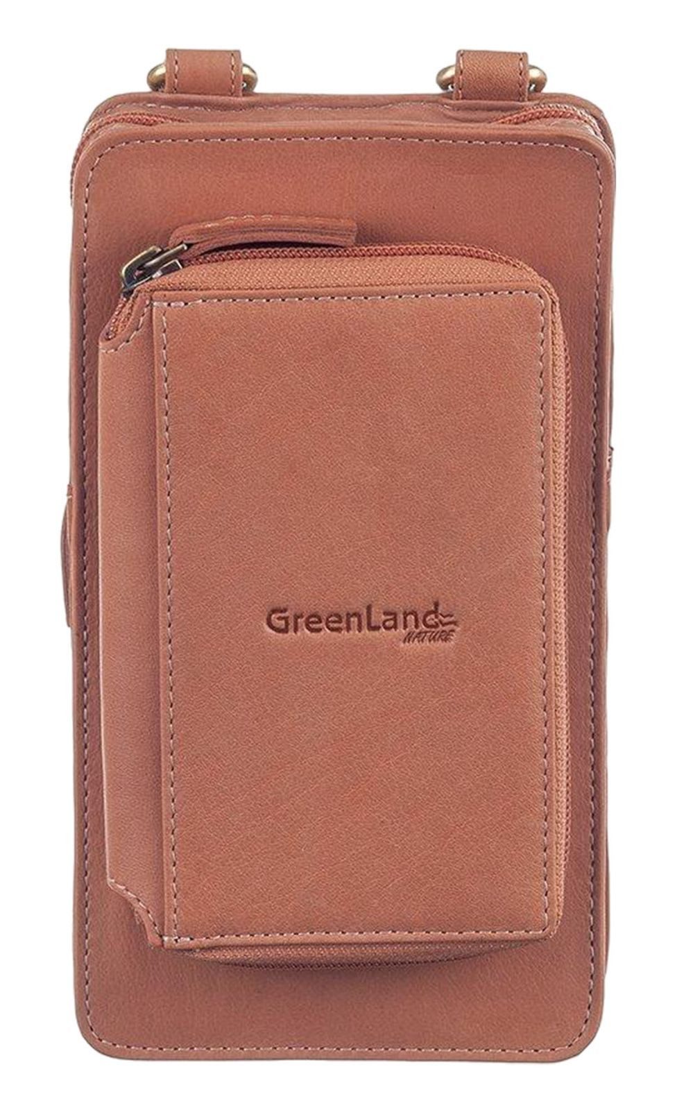 GreenLand Nature Handytasche Phone Bag / Wallet, aus echtem Rindsleder