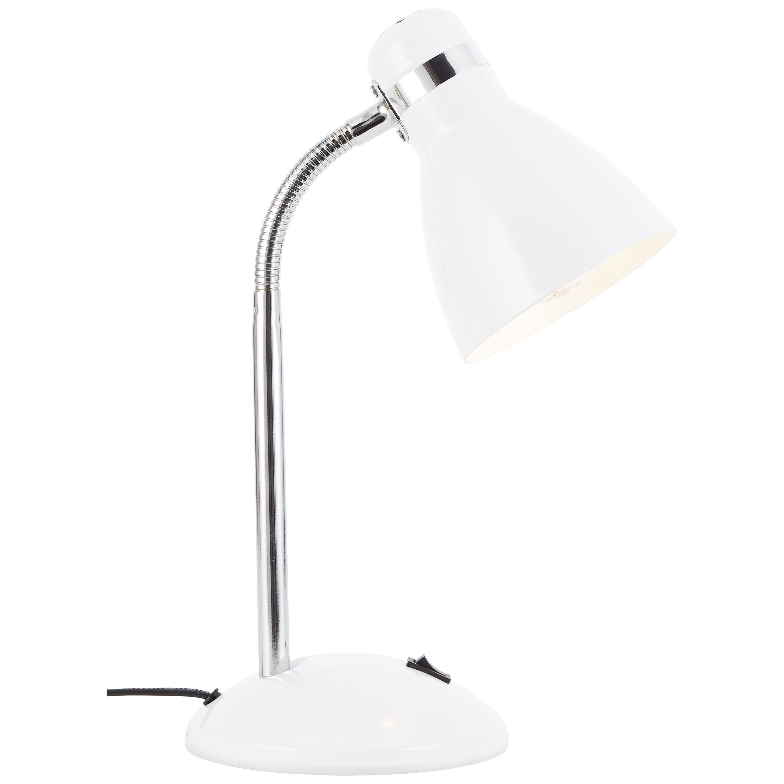 Lightbox Tischleuchte, ohne Leuchtmittel, Schreibtischlampe, 34 x 14 cm, E27, max. 25 W, schwenkbar, weiß