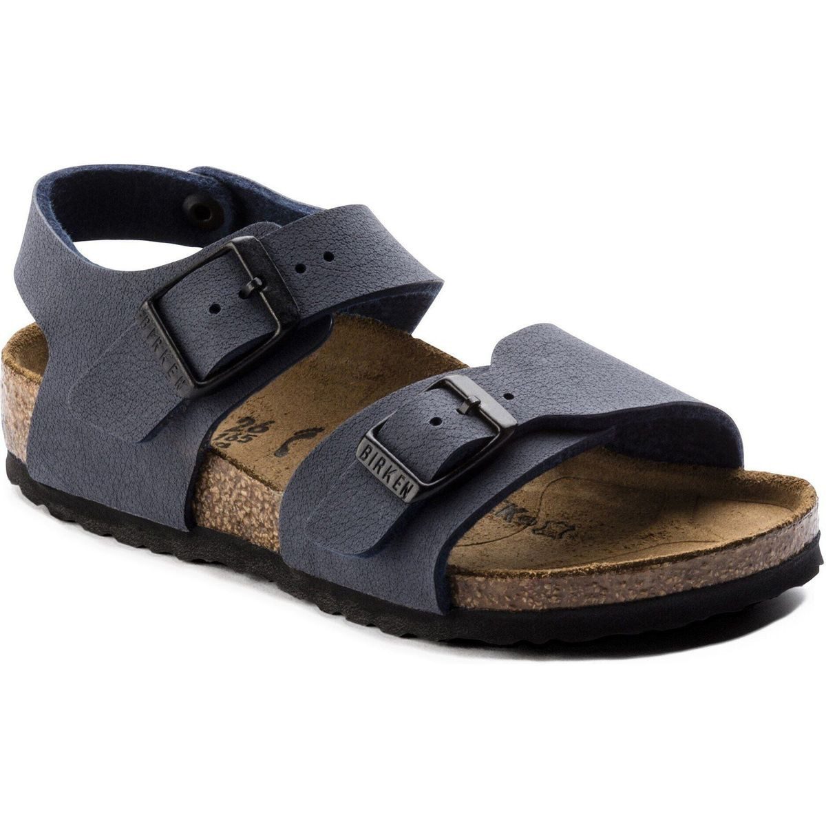 Birkenstock New York Kids Birko-florbc Navy Outdoorsandale Hochwertiger, komfortabler Kinderschuh mit anatomischem Fußbett und
