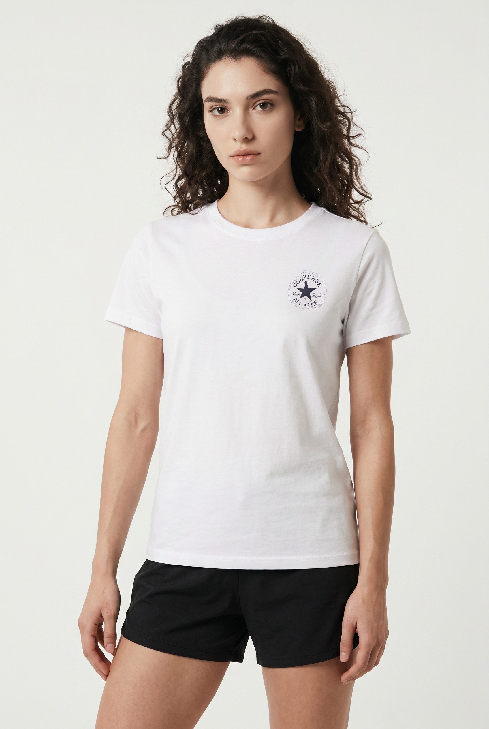 Converse T-Shirt WOMEN'S CONVERSE CHUCK TAYLOR T-SHIRT mit Logodruck, aus Baumwolle
