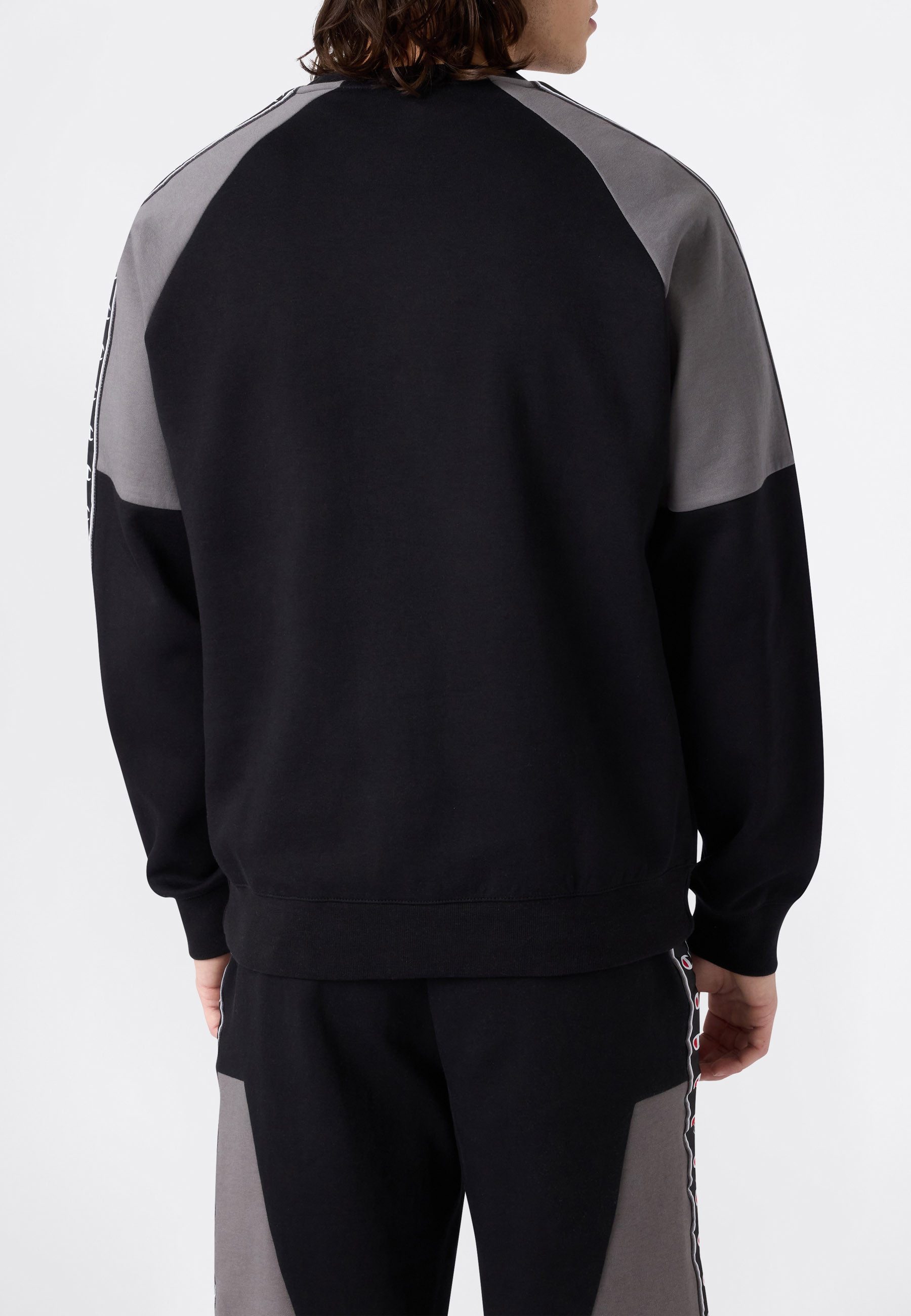 Champion Sweatshirt Sports-inspired Interlock Crewneck with Tape detailing