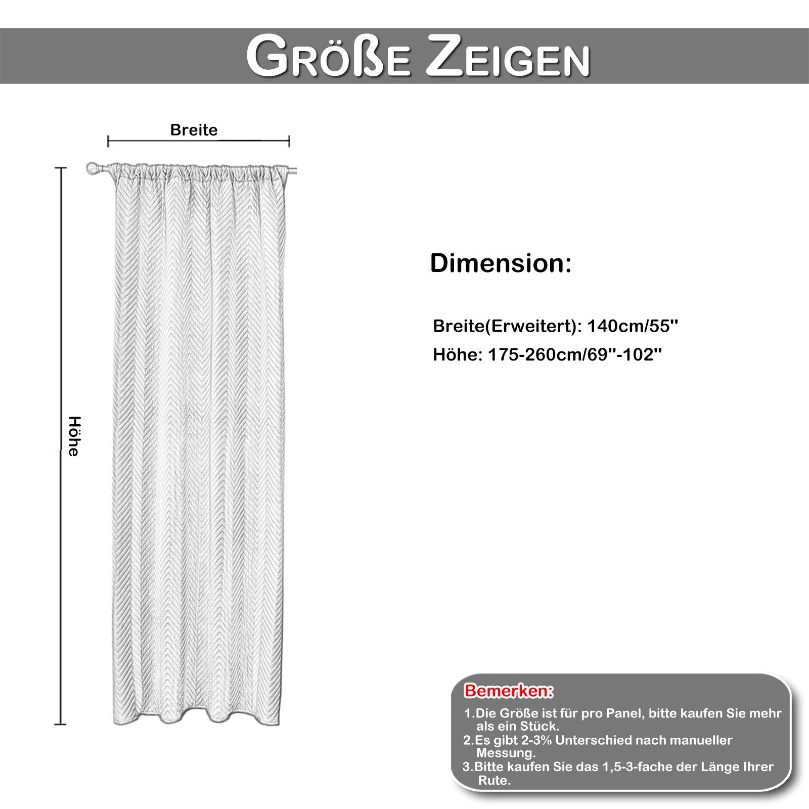 Beige Kräuselband, Wärmeisolierende, Sunicol, Vorhang mit Dick, Wohnzimmer 100% Schlafzimmer Thermo, (1 Gardinen für Verdunkelungsvorhang St), Blickdicht,