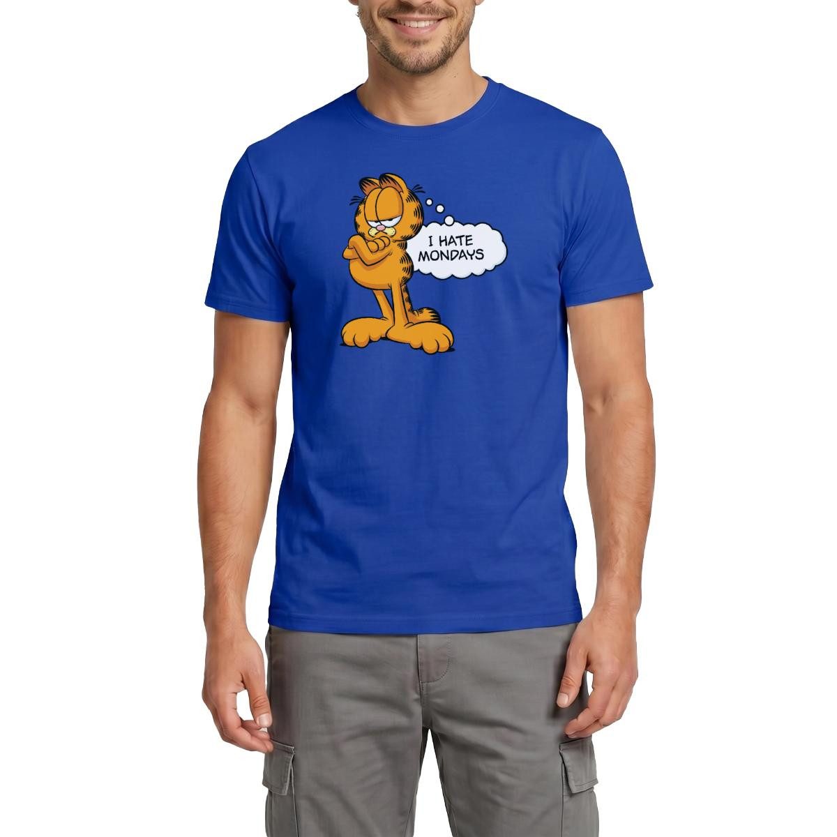 T-Shirt Garfield Ich Hasse Montage Mondays Montag Männer T-Shirt