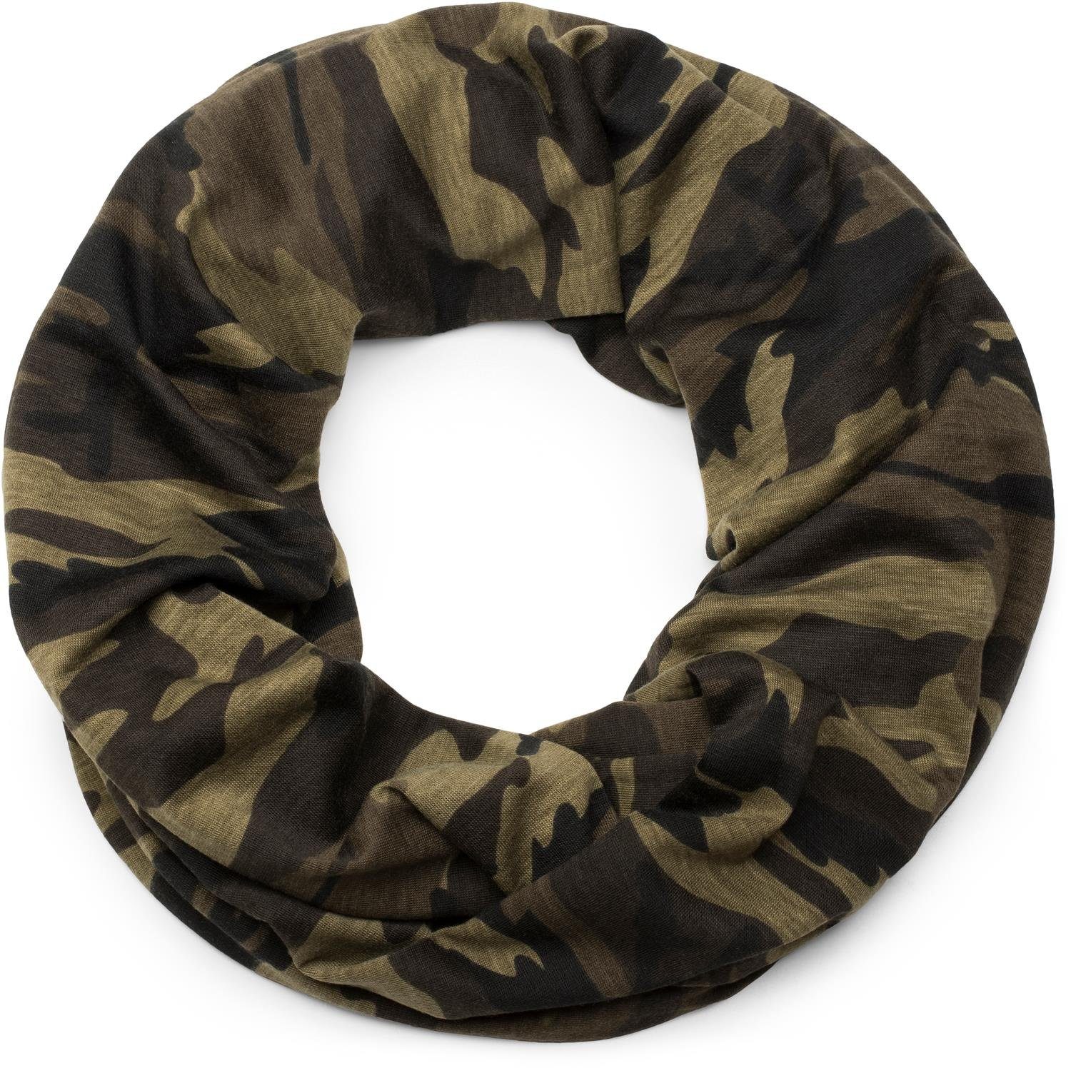 mit Loop, (1-St), styleBREAKER Loop Camouflage Muster