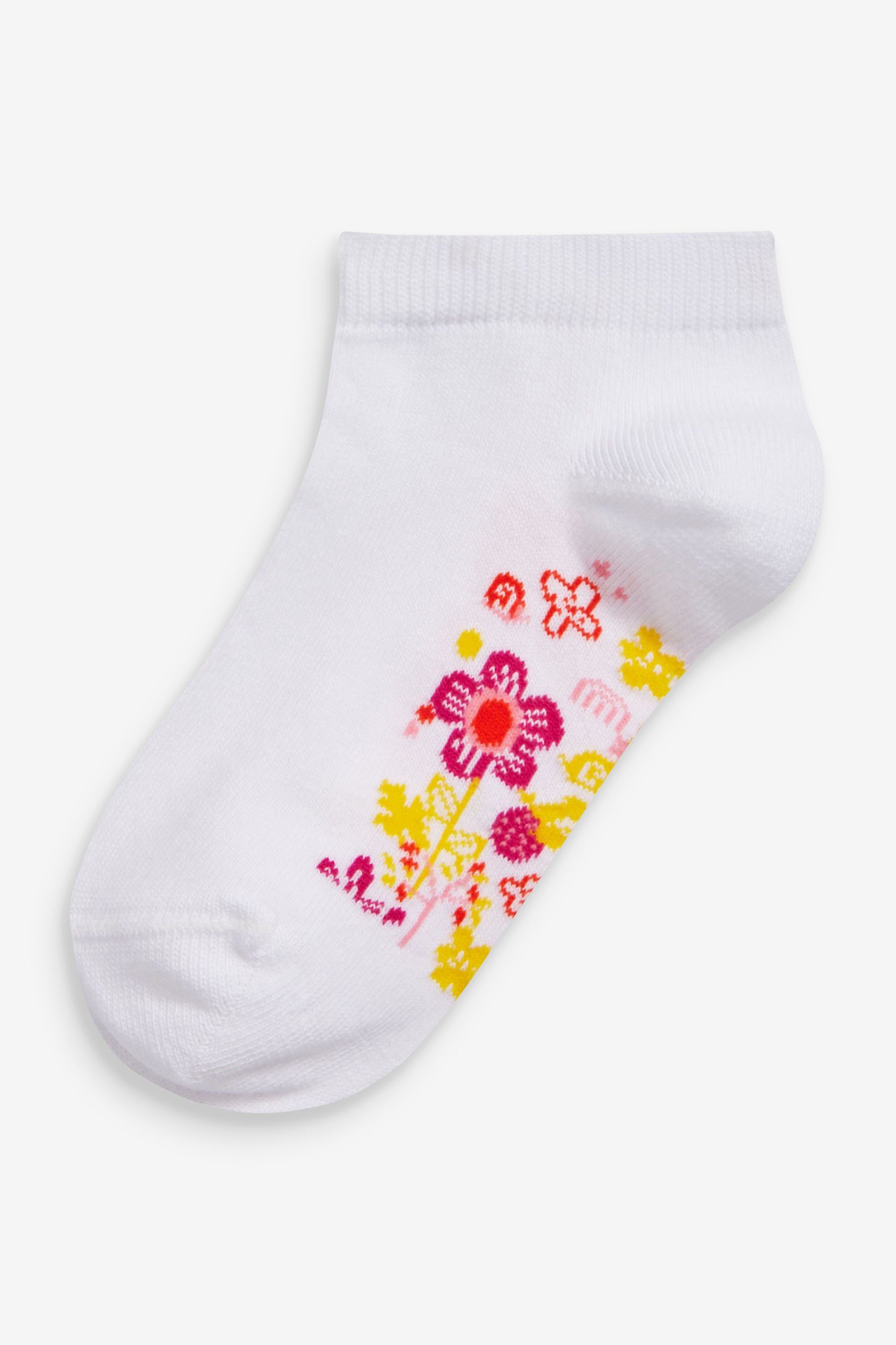 Next Kurzsocken Sneakersocken mit Baumwolle und Fußbett, 5er-Pack (5-Paar)