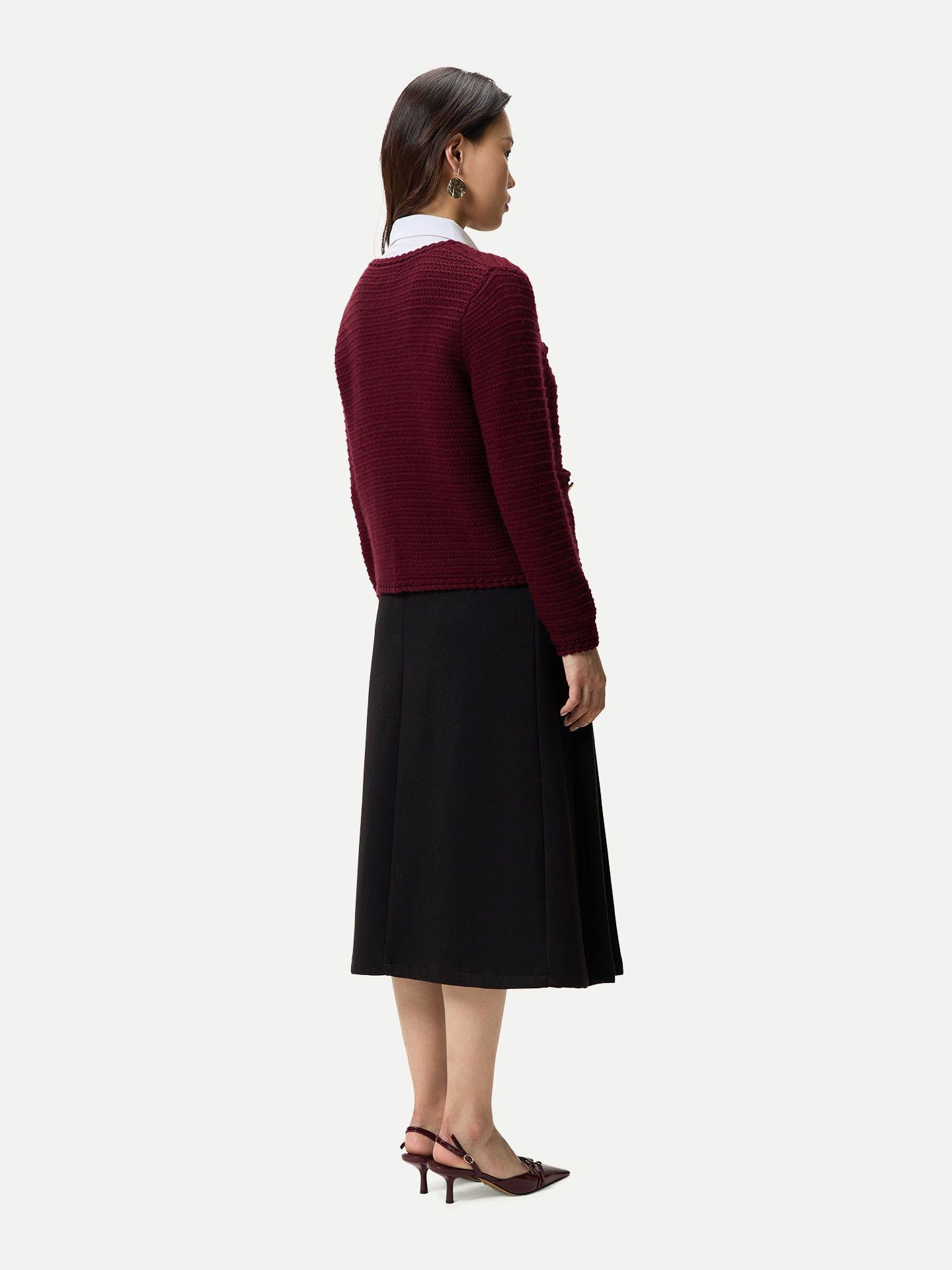 GOBI Cashmere Cardigan Texturierter Strick Kaschmir-Cardigan
