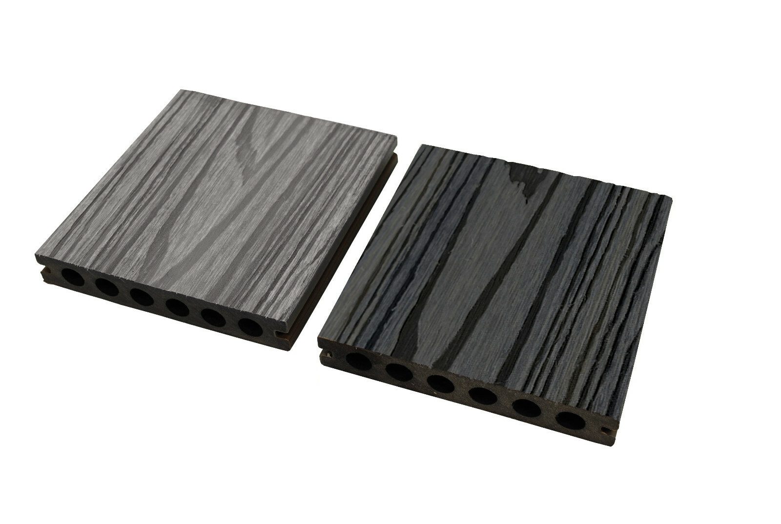 WPC Profi Terrassendielen MUSTER Co-Extrudiert Terrassen schwarz grau 15 cm Qualität, (Musterstück 15 cm)