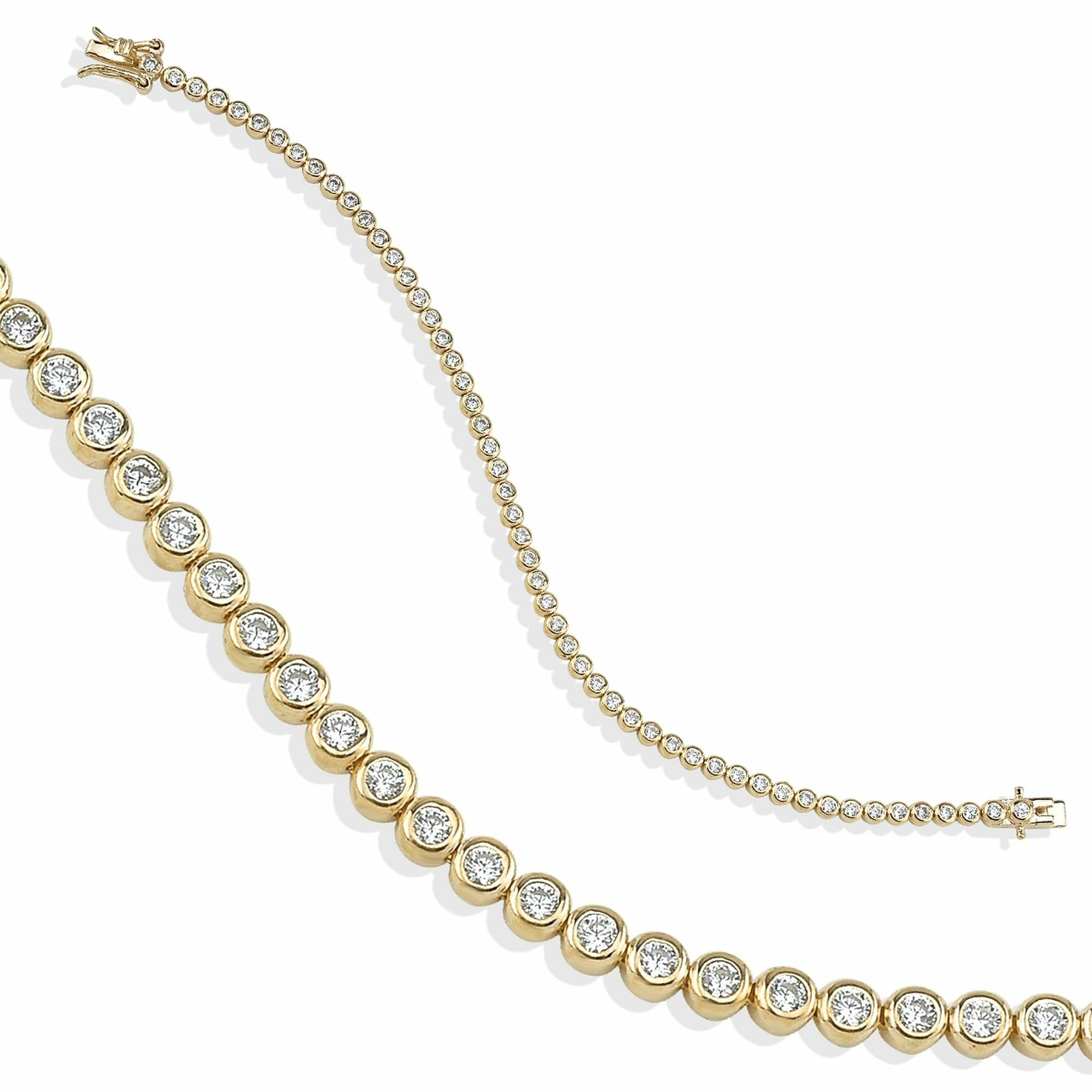 dKeniz Armband 925/- Sterling Silber vergoldet Tennisarmband günstig online kaufen