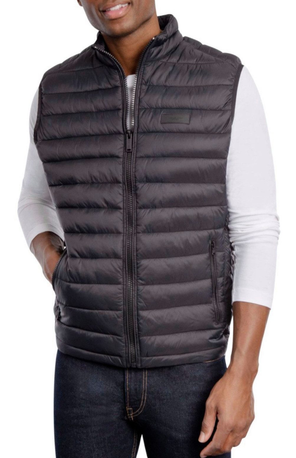 MICHAEL KORS Steppweste Herren Gesteppte Vest Athens Puffer Jacke Weste Gilet Logo-Patch,mit Fasern gefüllt für zusätzliche Isolationsschicht