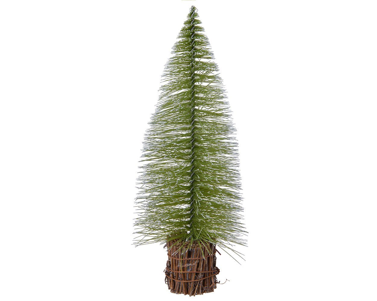 Decoris season mit grün Miniatur künstlich Holzfuss decorations Künstlicher Tannenbaum Weihnachtsbaum, 20cm