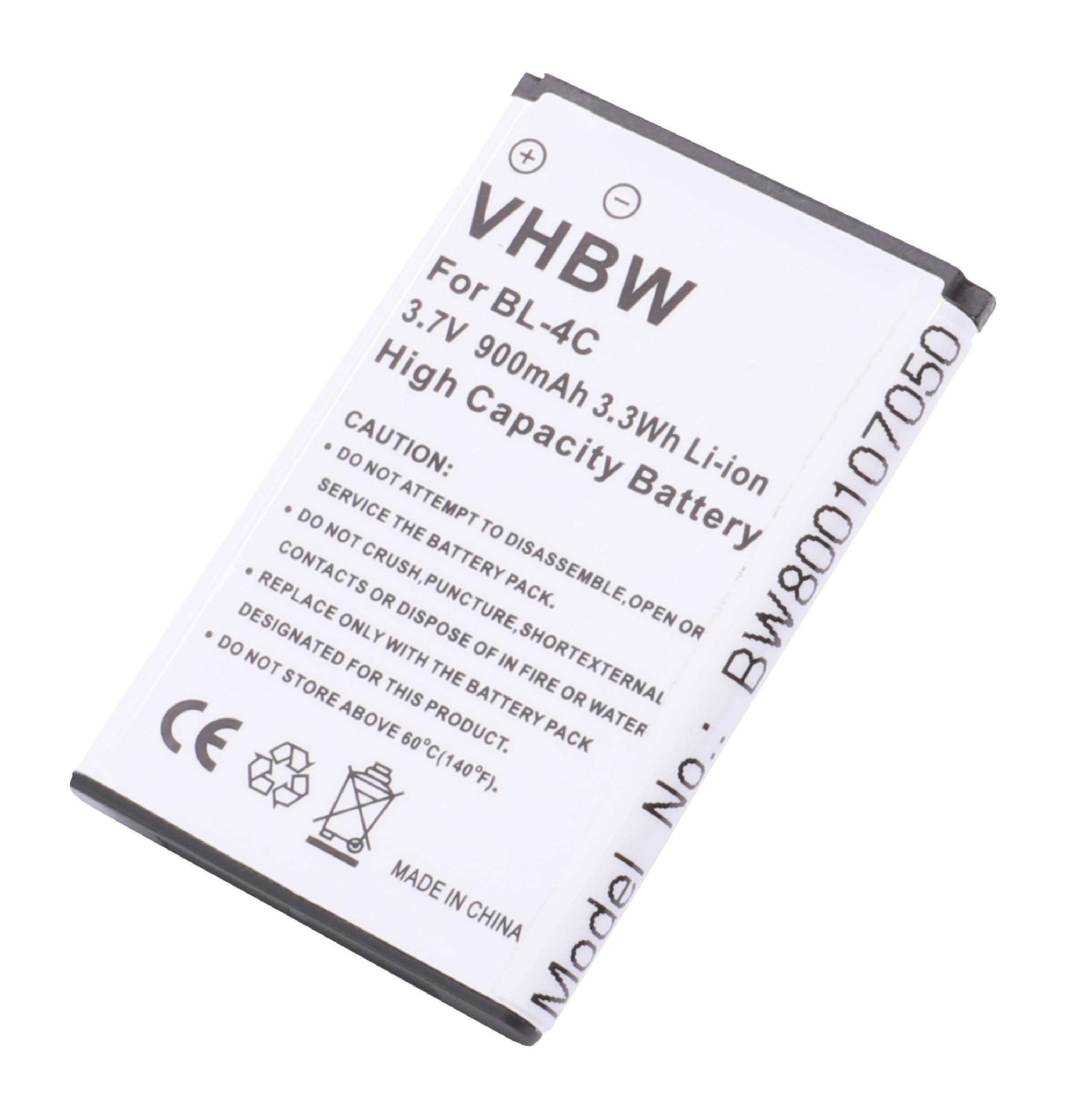 vhbw Smartphone-Akku passend für Olympia Vox Colour Mobilfunk (900mAh, 3,7V, Li-Ion) 900 mAh