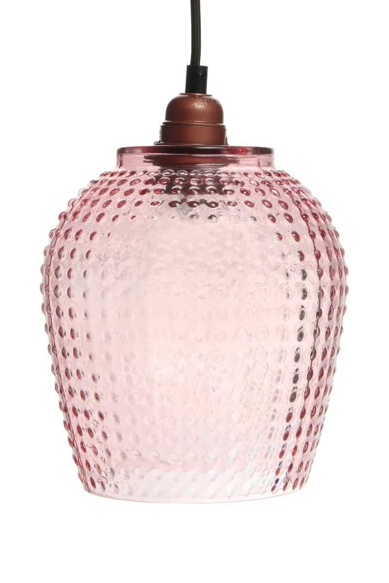 lux.pro Hängeleuchte, ohne Leuchtmittel, Pendelleuchte aus Glas E27 modern Rosa. € 49,99