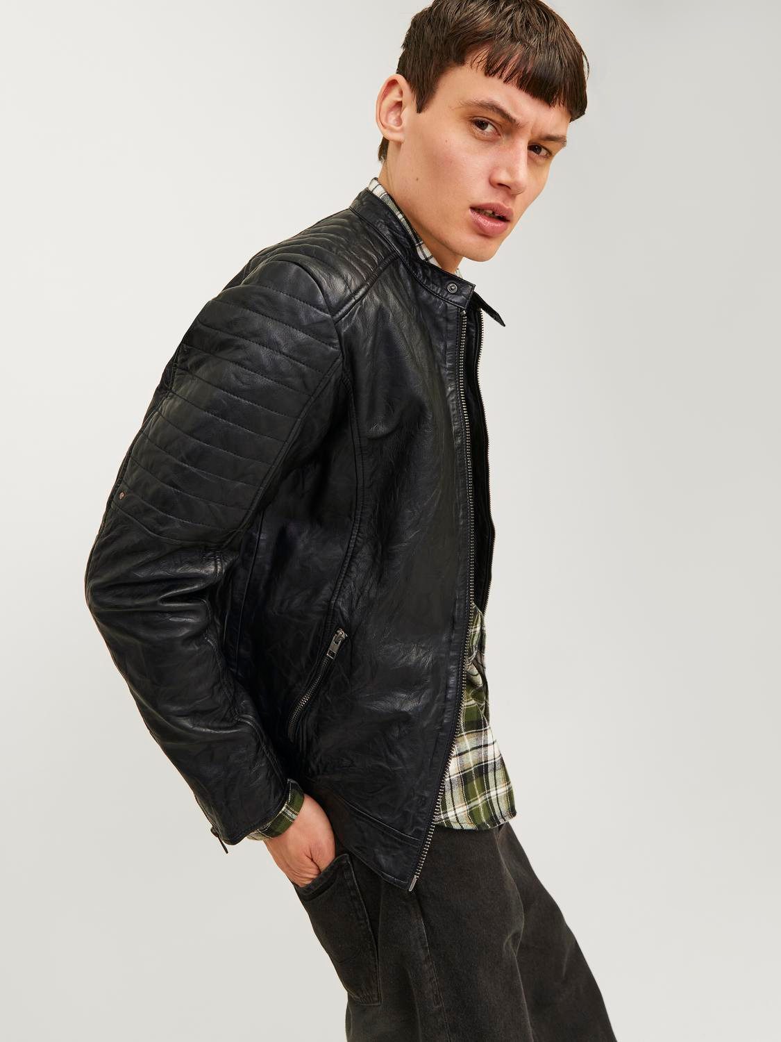 Jack & Jones Lederjacke JJERICHARD LEATHER JACKET NOOS günstig online kaufen