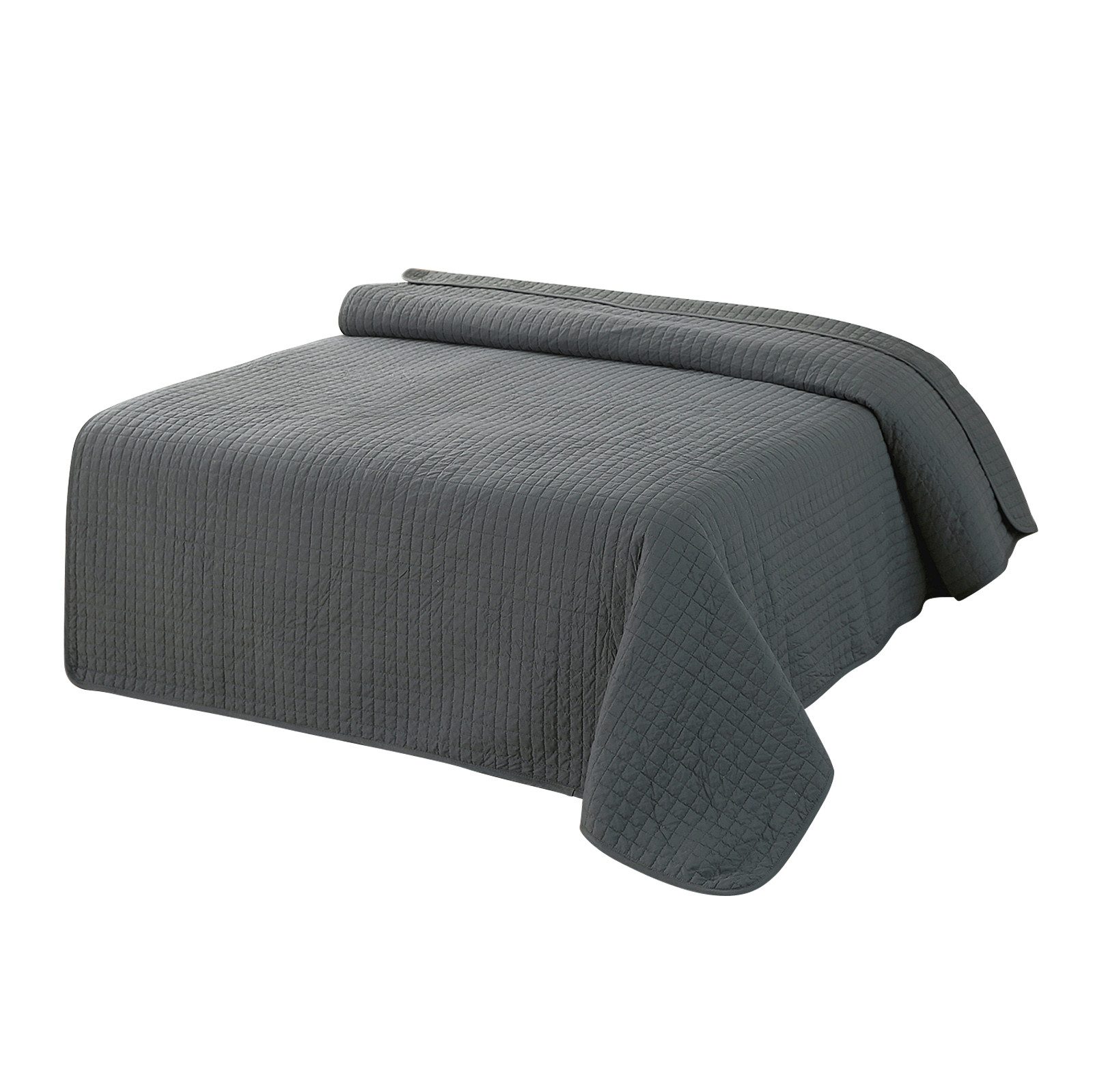 Woltu Tagesdecke, Tagesdecke aus Polyester für Bett,grau günstig online kaufen