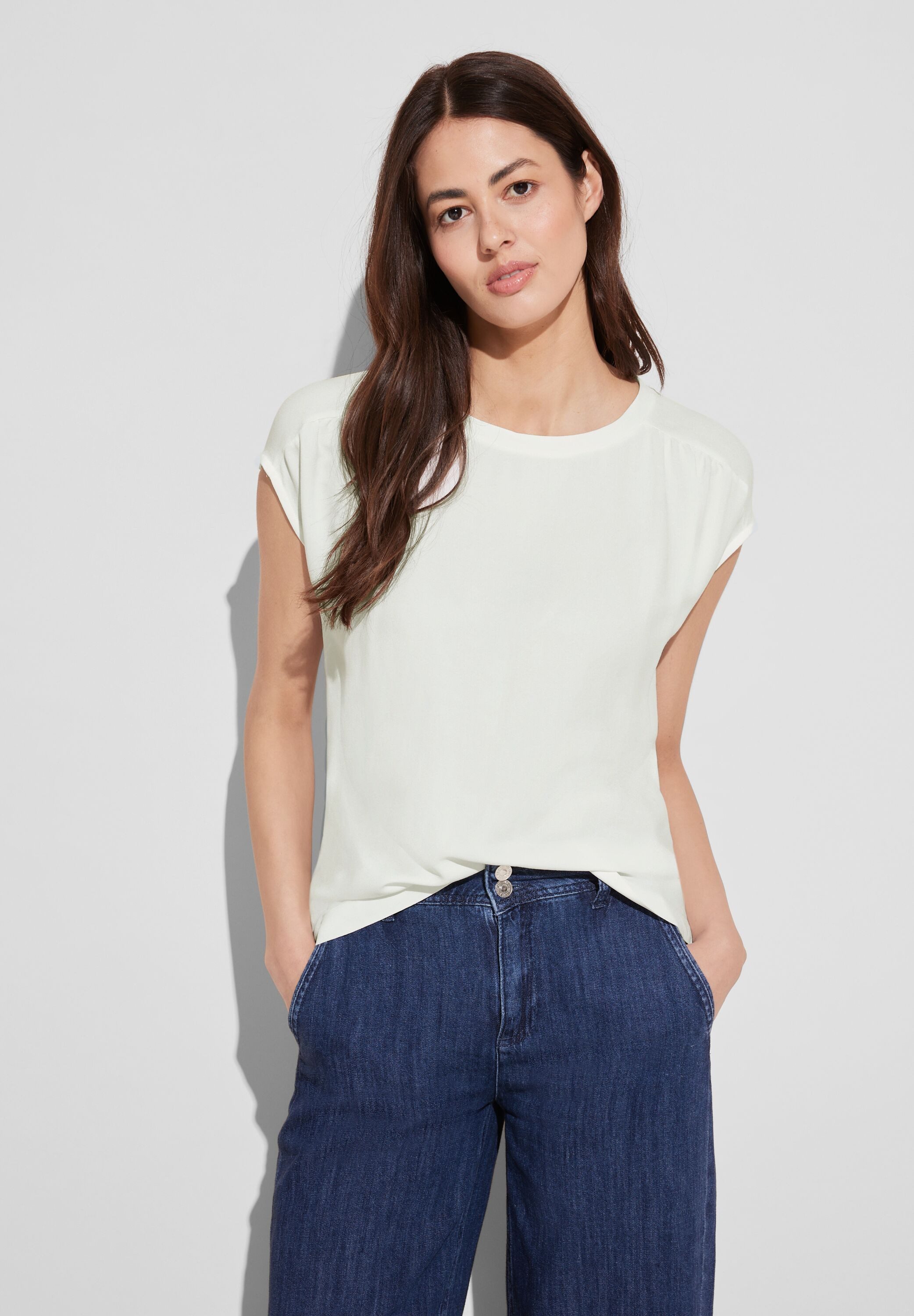 STREET ONE Shirttop mit Raffungen