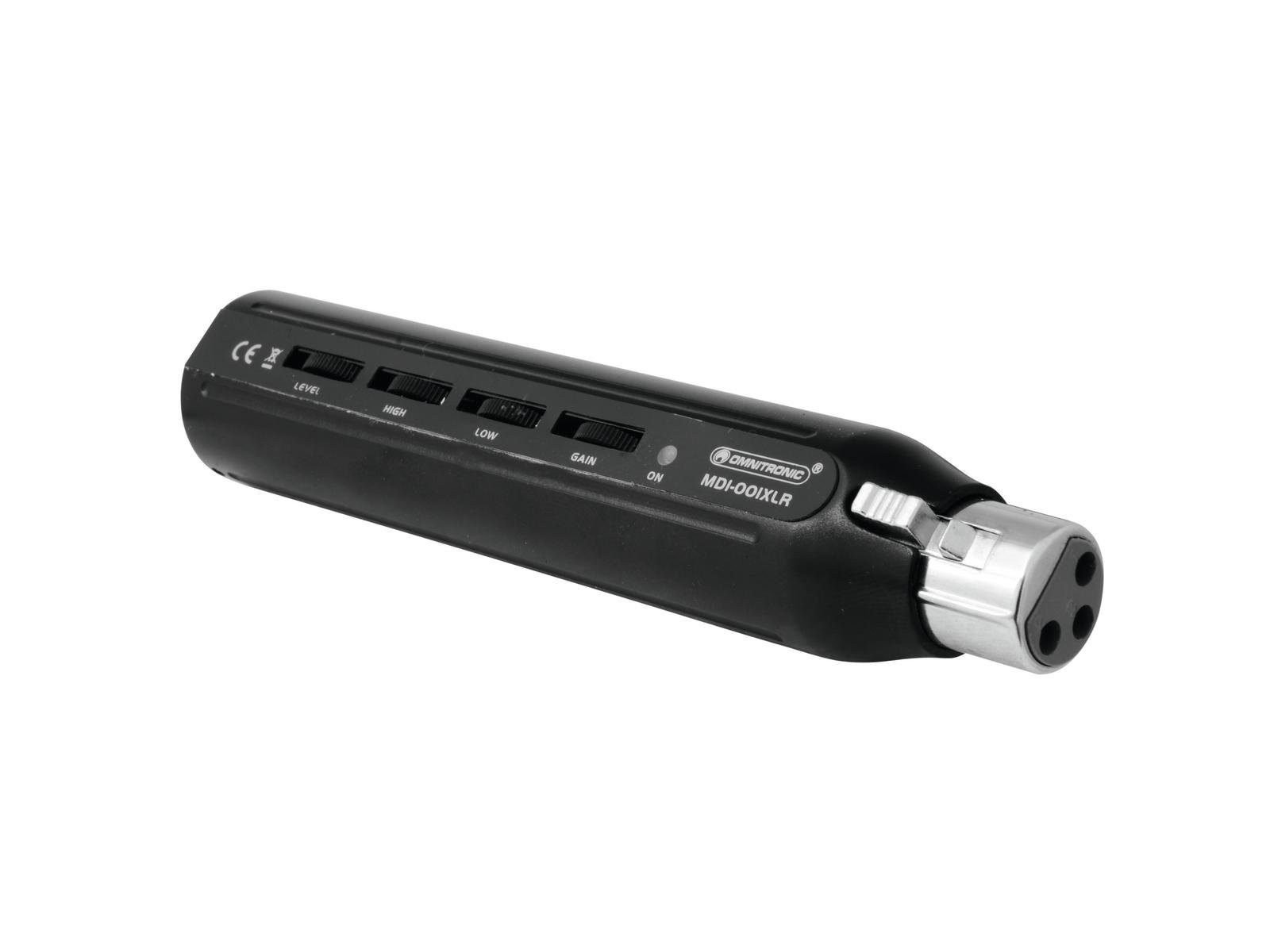 Omnitronic Mikrofon MDI-001XLR XLR-USB-Interface