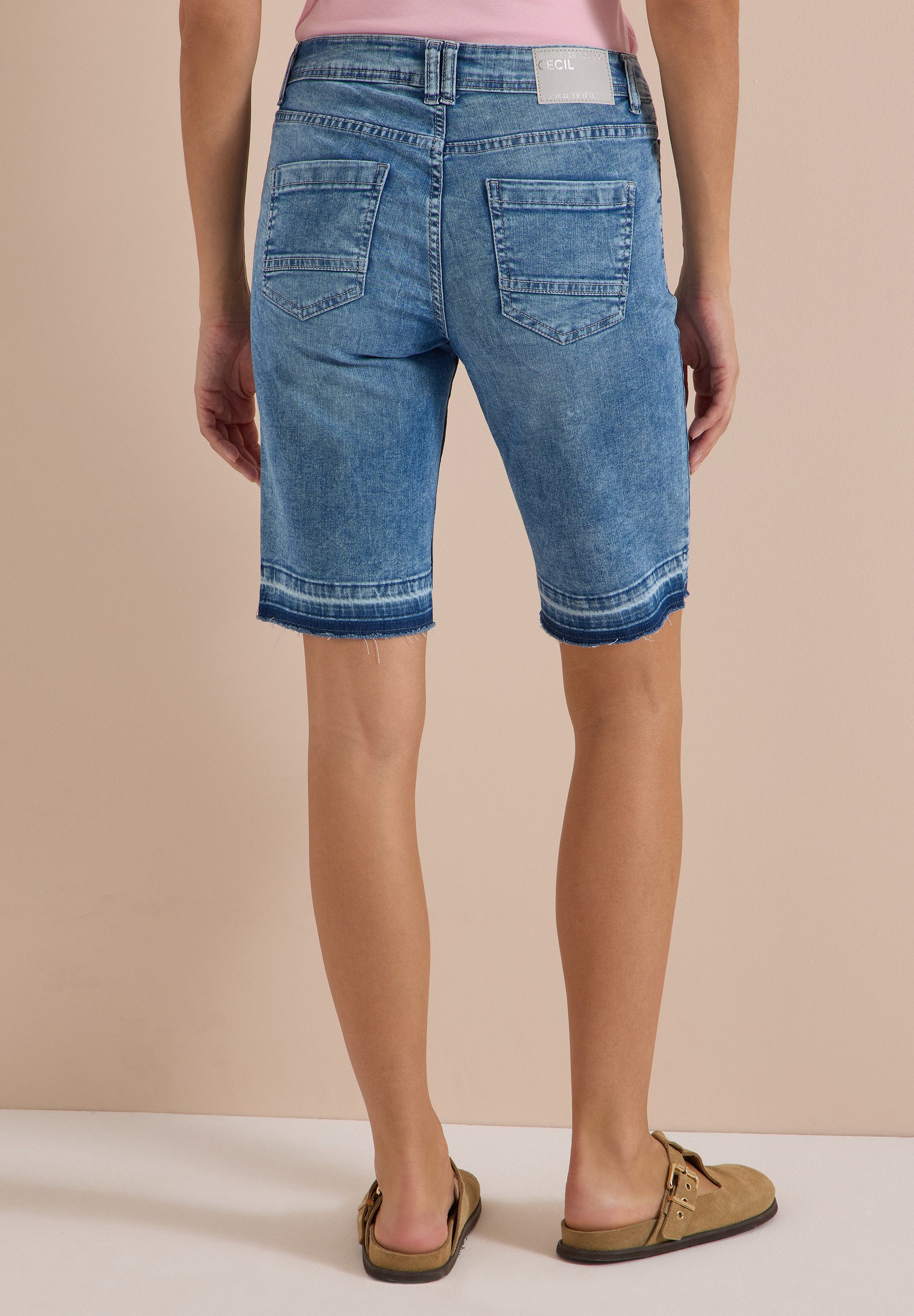CECIL Bermudas Style Neele Sommer-Jeans_Bermuda im Loose Fit / mit modischem Saum
