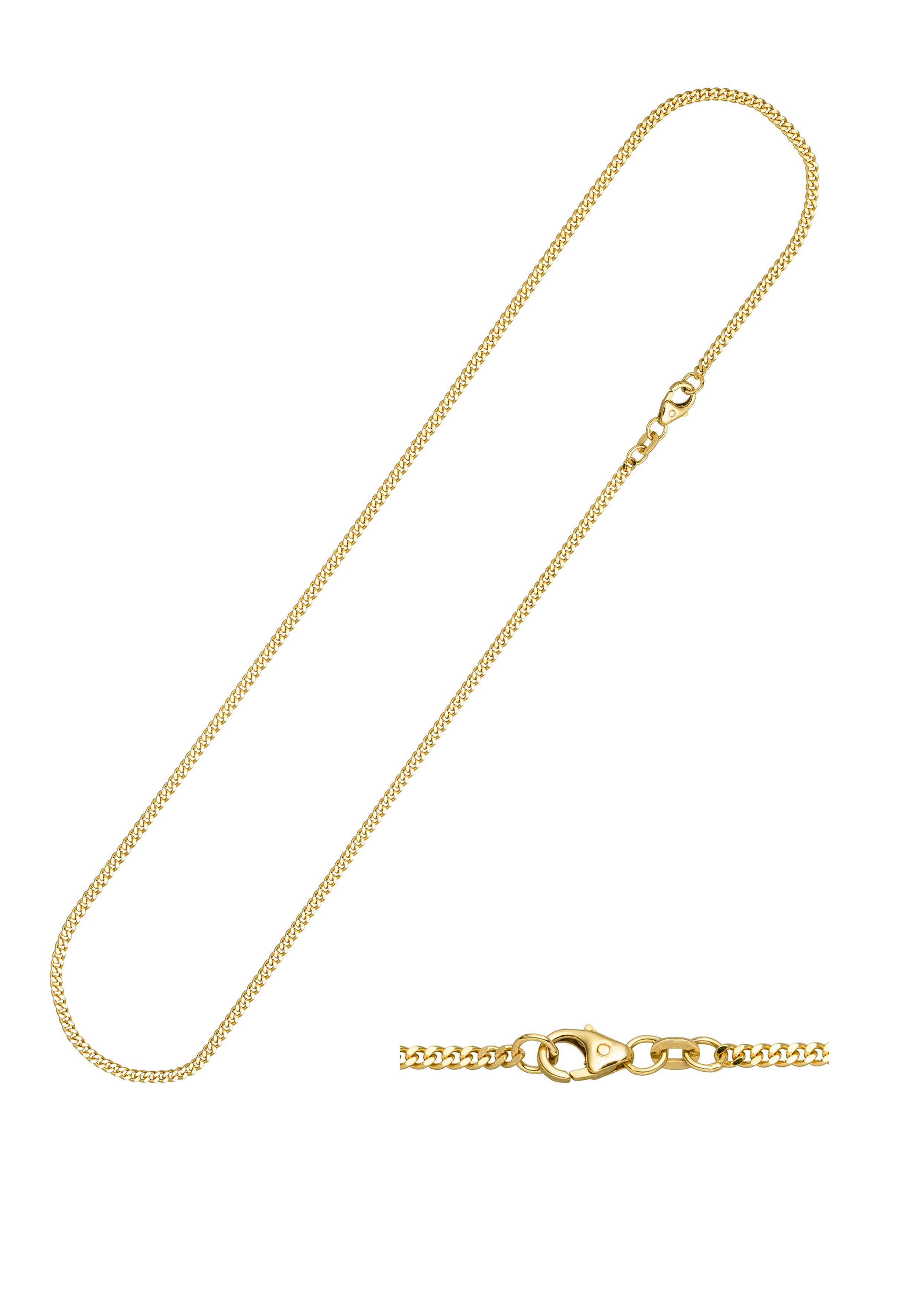 JOBO Goldkette Panzerkette 2,6 mm, 8 Karat 333 Gold massiv