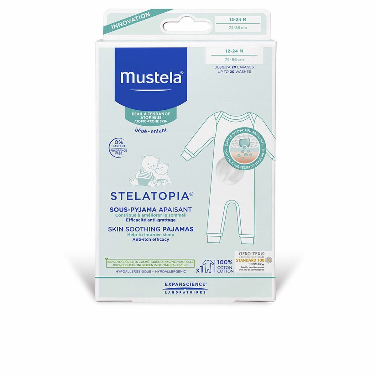 Mustela Pyjama Mustela Bébé Stelatopia Haut beruhigende Pyjamas