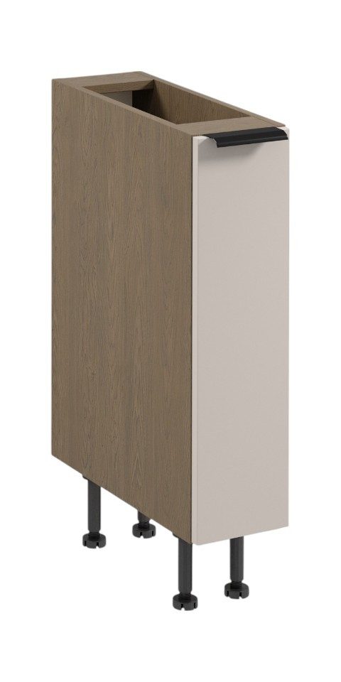 ROYAL24_MARKT Apothekerschrank - Höchste Funktionalität auf kleinstem Raum. (Küche Apothekerschrank, 1-St., Premium - Sorento Beige - D20C) Beste Güte - Innovativ - Modern.