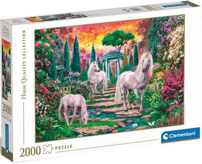 Clementoni® Puzzle High Quality Collection, Einhörner, 2000 Puzzleteile, Made in Europe; FSC® - schützt Wald - weltweit